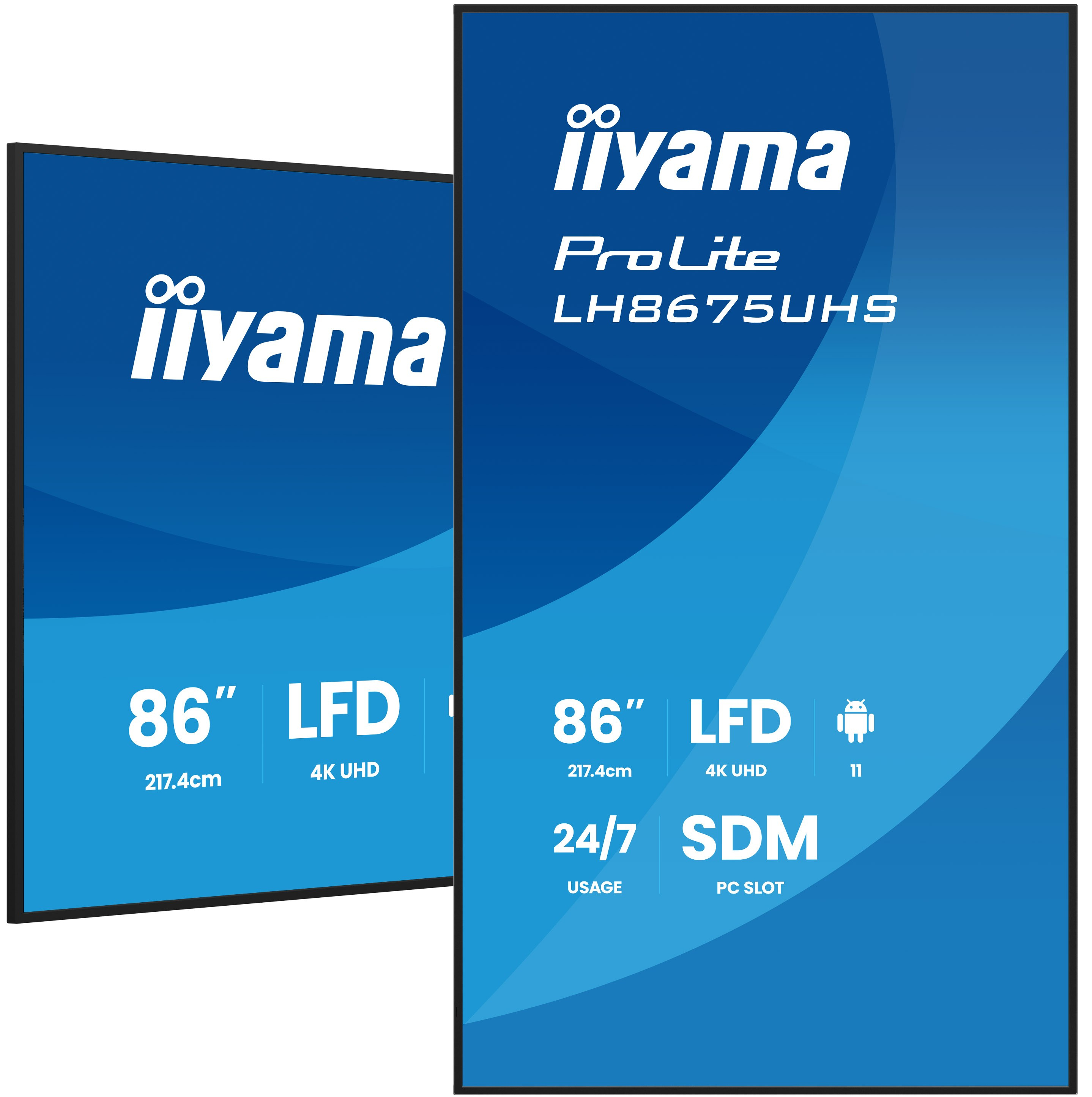 Iiyama ProLite LH8675UHS-B2AG - 218 cm (86") Diagonalklasse (217 cm (85.6")