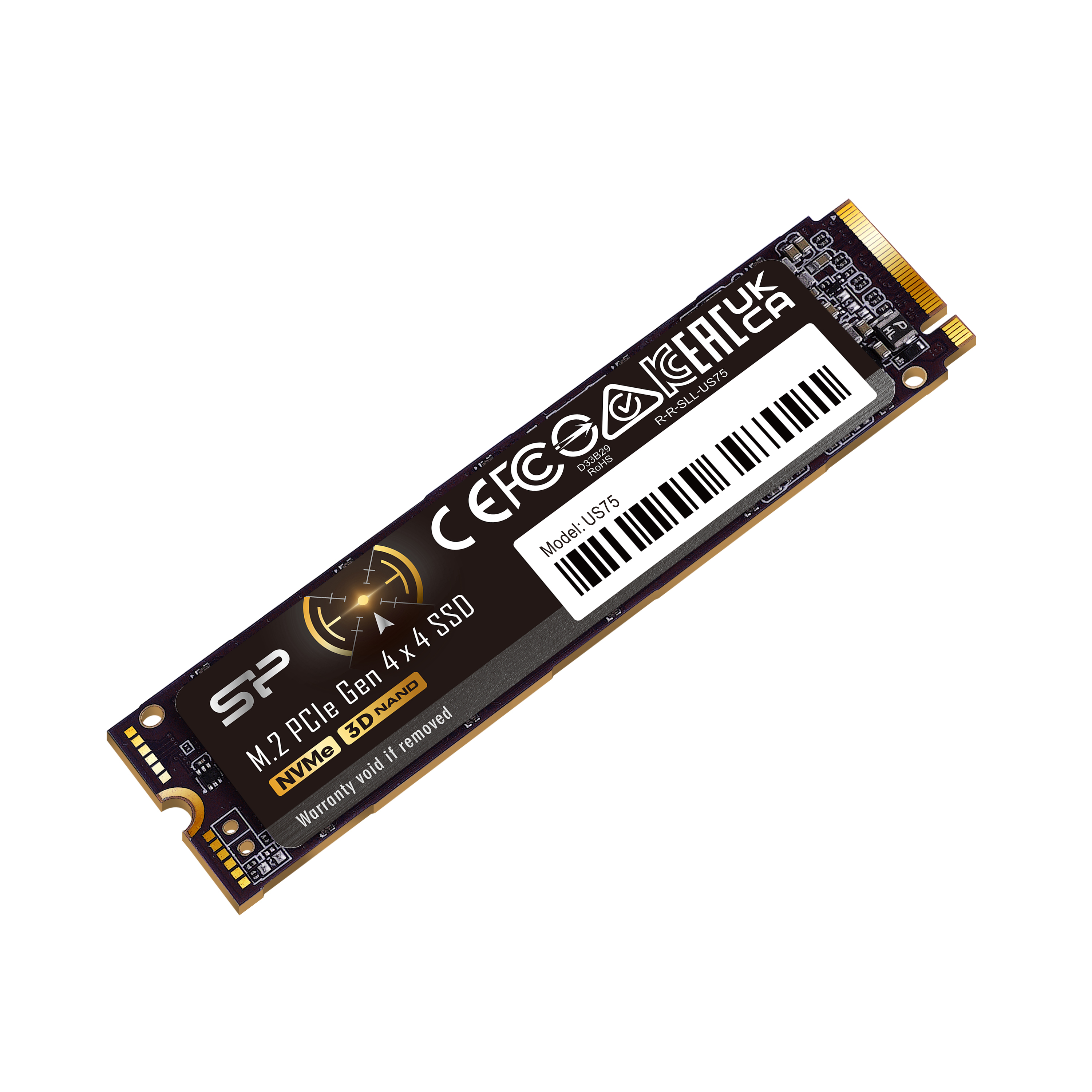 Silicon Power US75 - SSD - 4 TB - intern - M.2 2280 - PCIe 4.0 x4 (NVMe)