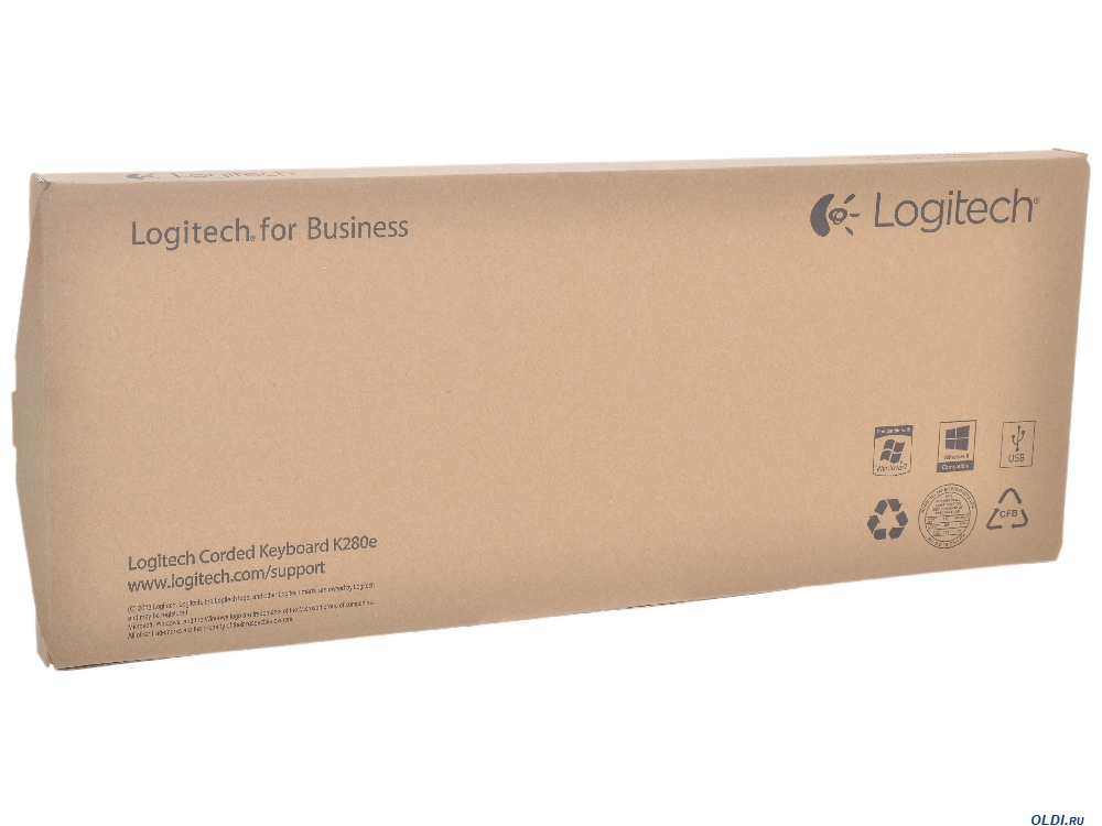 Logitech Corded K280e - Tastatur - USB - Russisch
