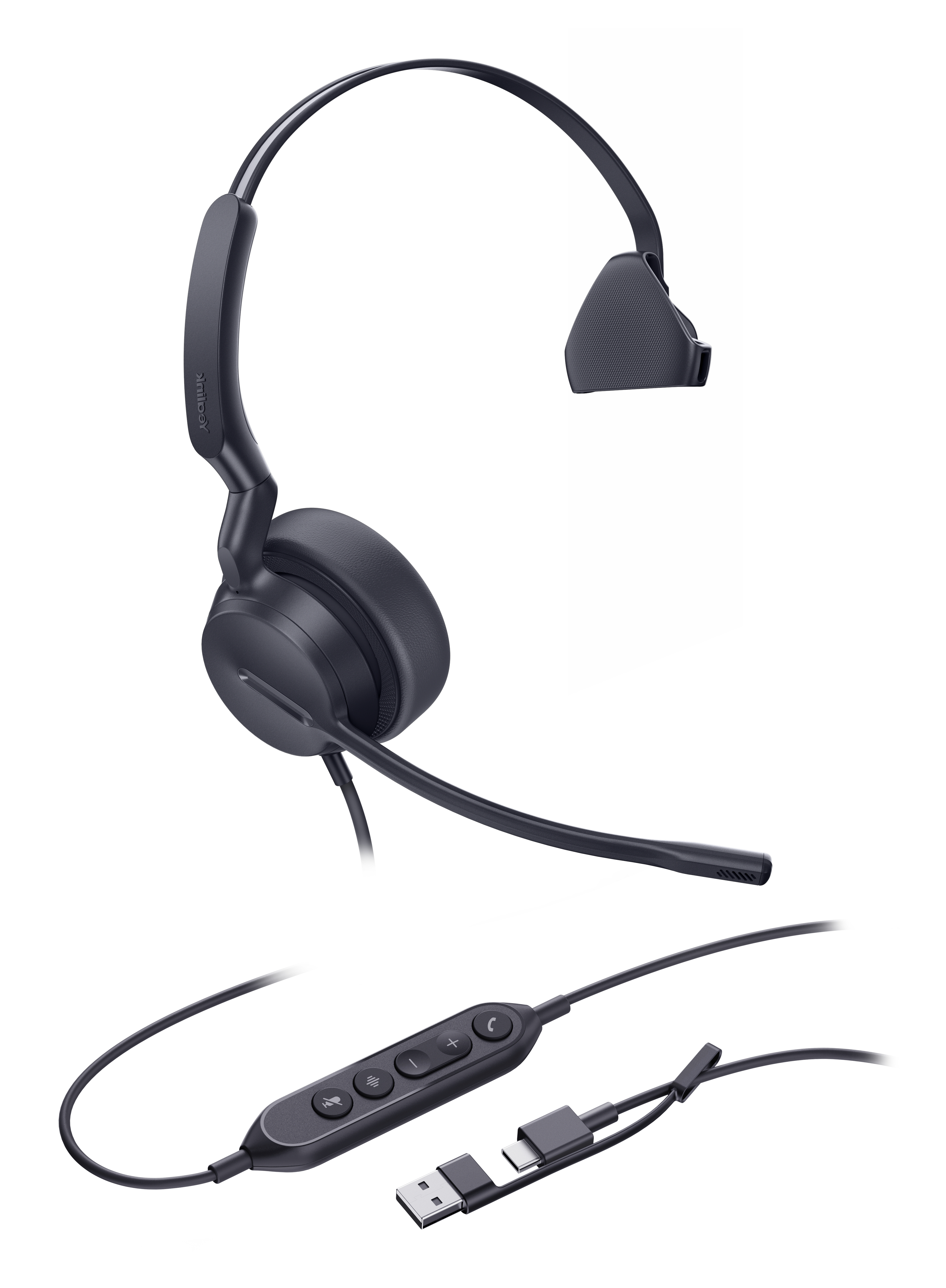 Yealink UH42 Mono - Headset - On-Ear - kabelgebunden