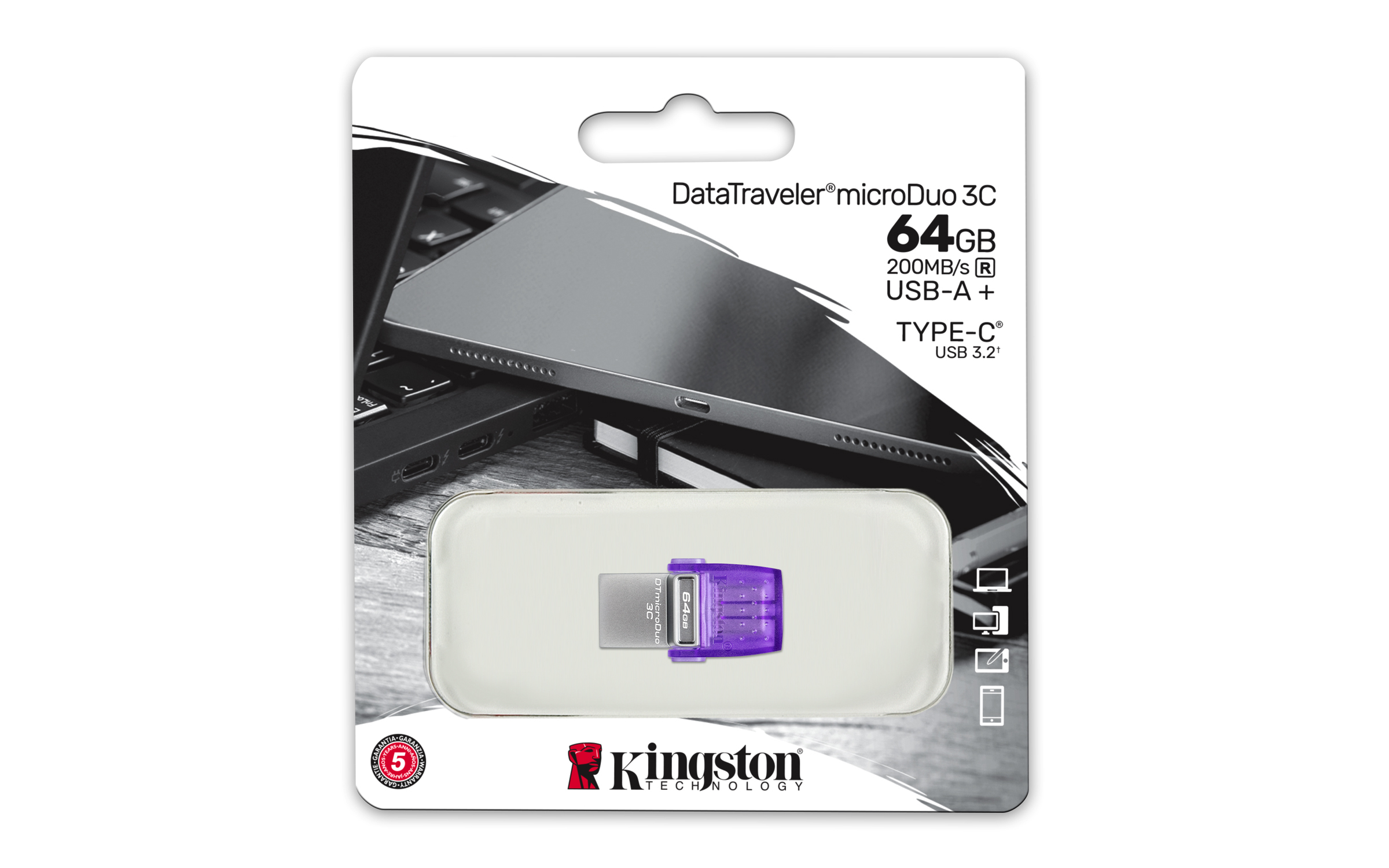 Kingston DataTraveler microDuo 3C - USB-Flash-Laufwerk