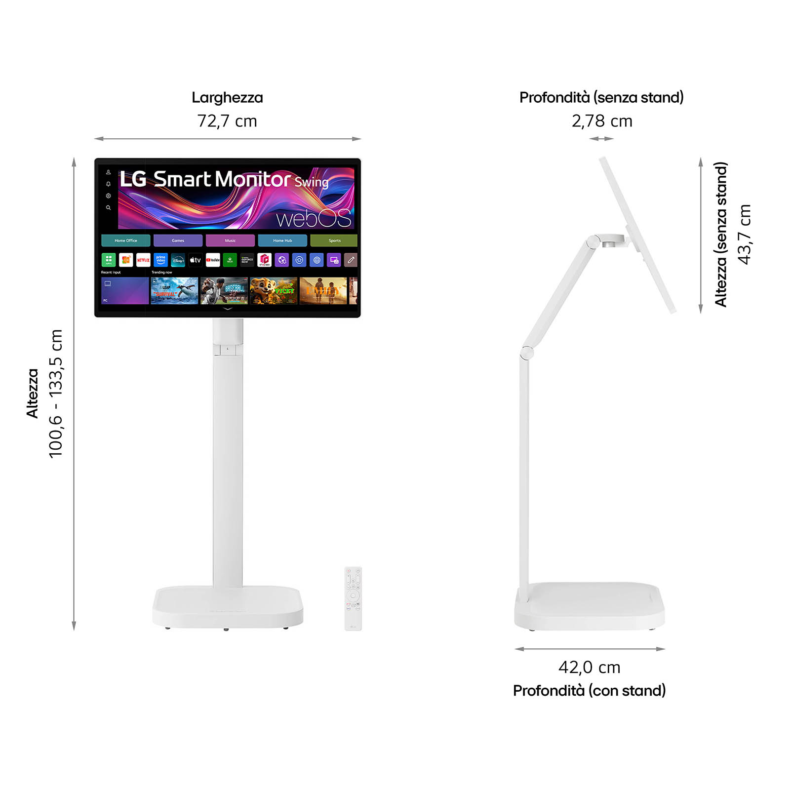 LG 32U889SA-W - LCD-Monitor - Smart - 81.3 cm (32")