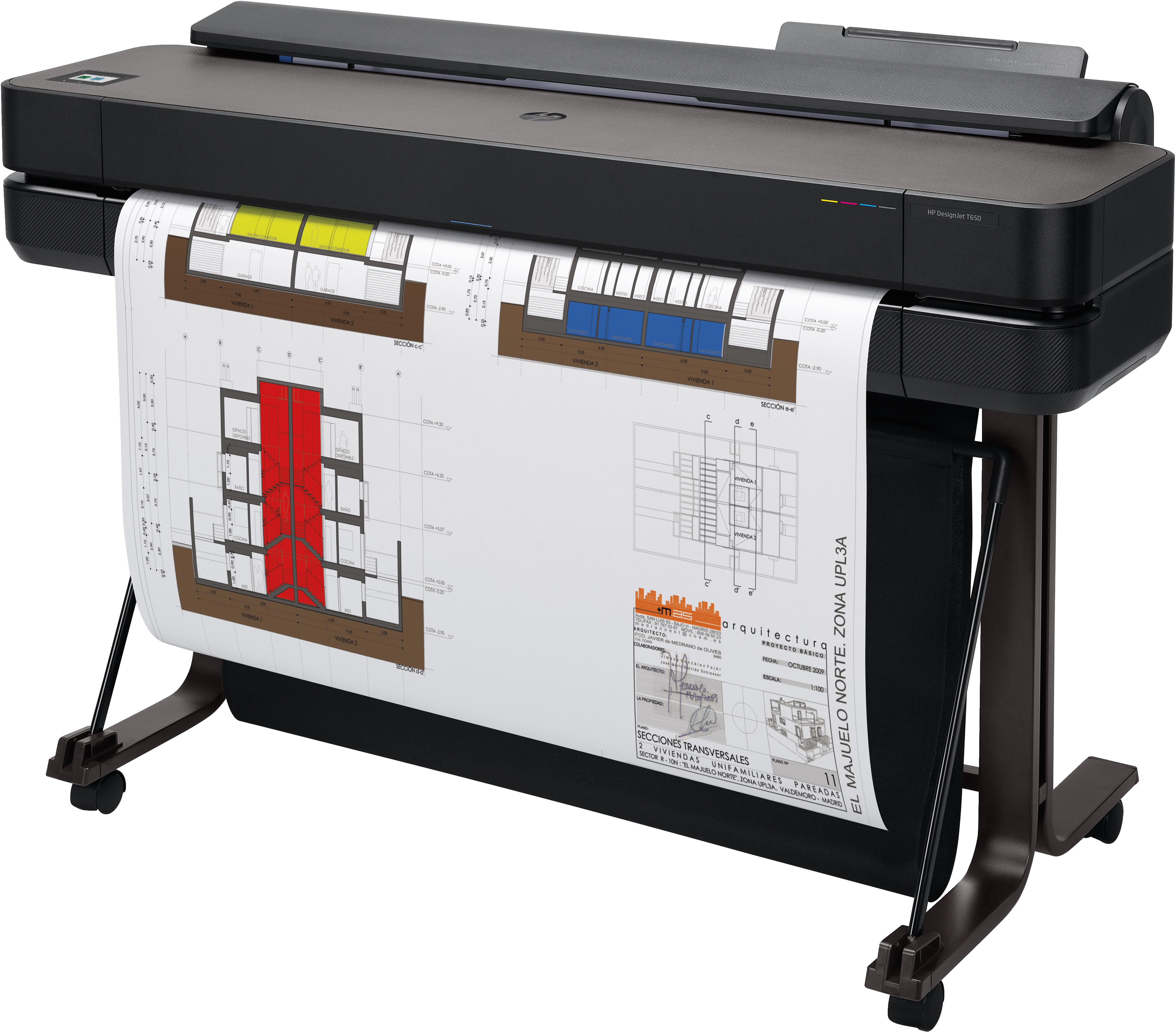 HP Designjet T650 36-Zoll-Drucker 2025 Edition, Thermal Inkjet, 2400 x 1200 DPI, HP-GL/2, HP-RTL, UR