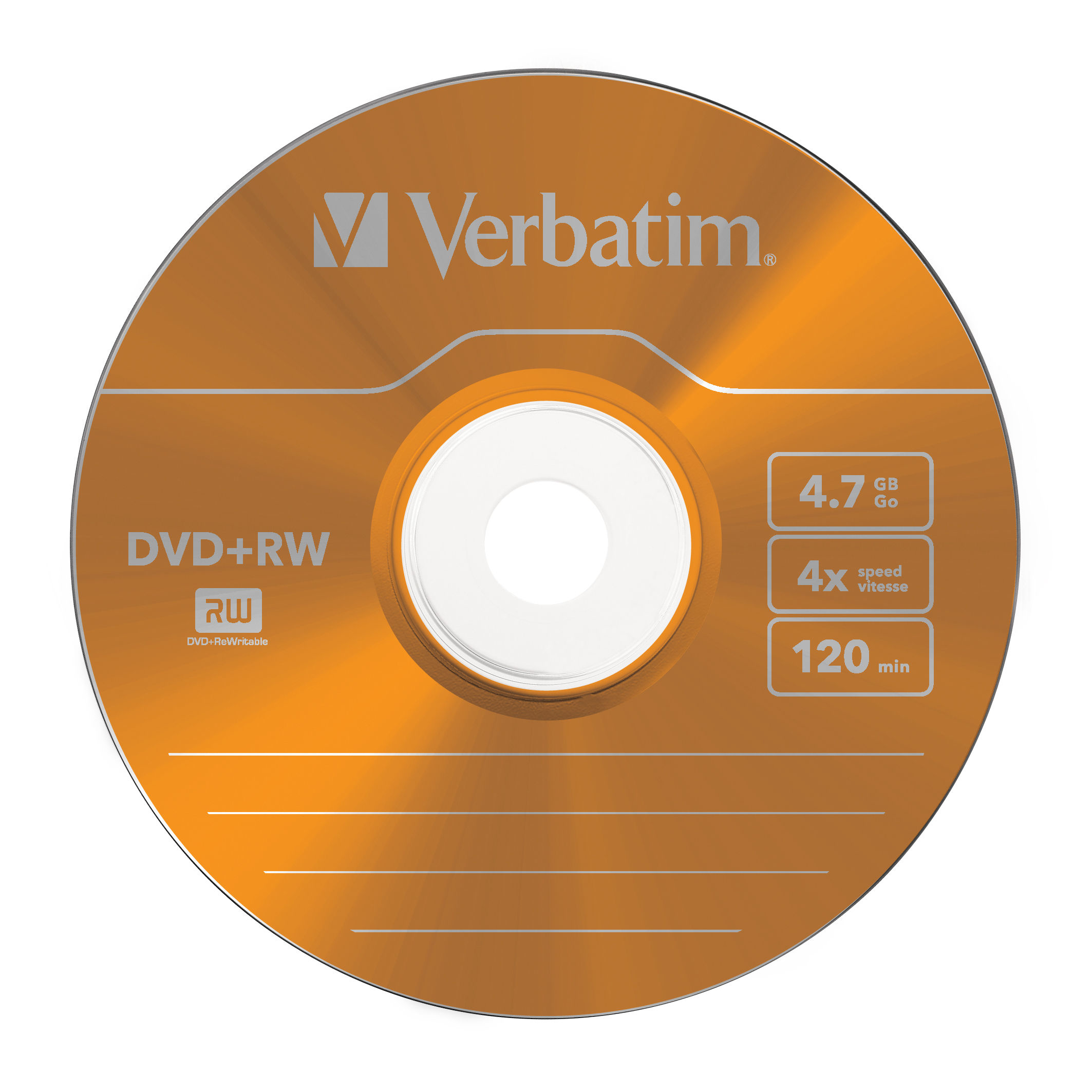 Verbatim Colours - 5 x DVD+RW - 4.7 GB (120 Min.) 4x