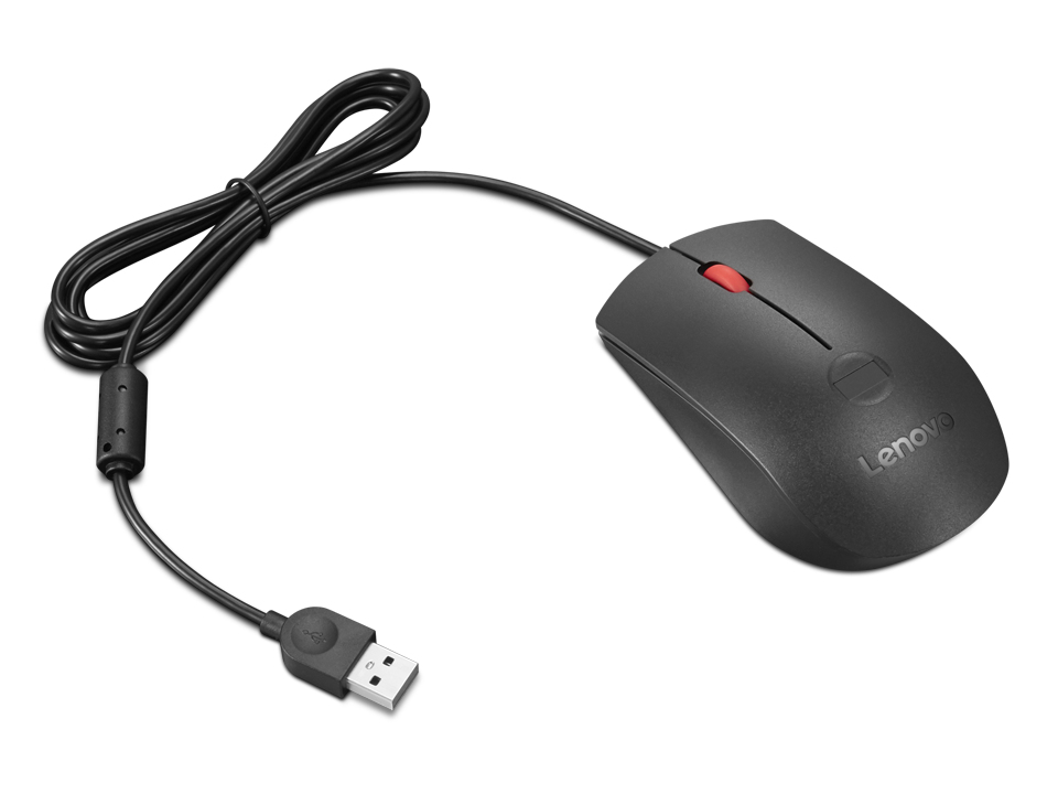 Lenovo Maus - optisch - 3 Tasten - kabelgebunden