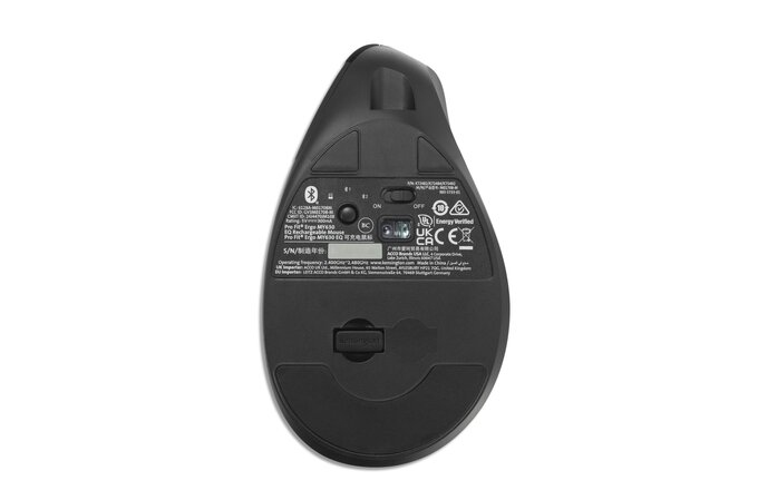 Kensington Pro Fit Ergo MY630 EQ - Maus - wiederaufladbar - ergonomisch - 5 Tasten - kabellos - 2.4