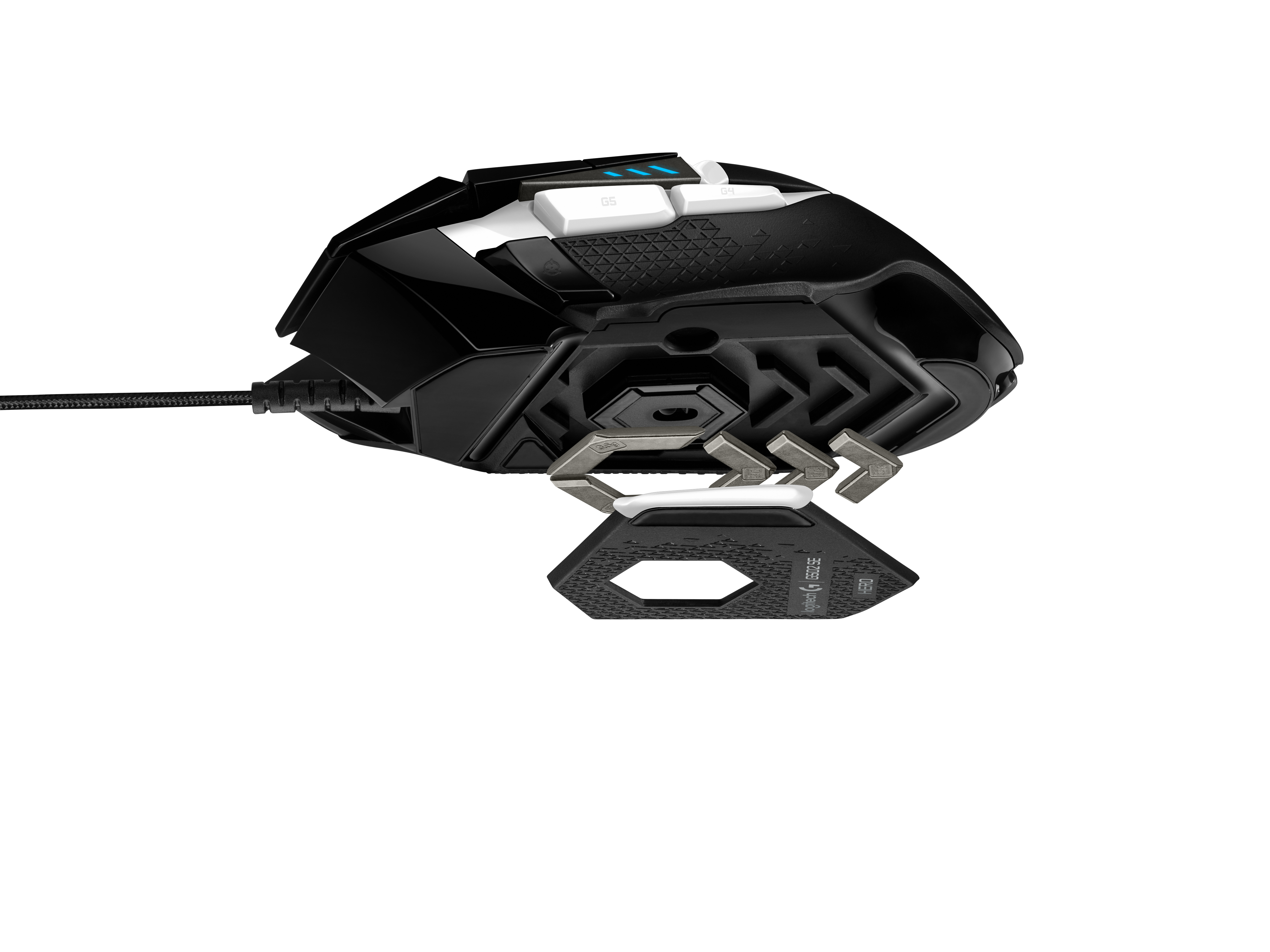 Logitech G G502 Se Hero, rechts, Optisch, USB Typ-A, 25600 DPI, 1 ms, Schwarz, Weiß