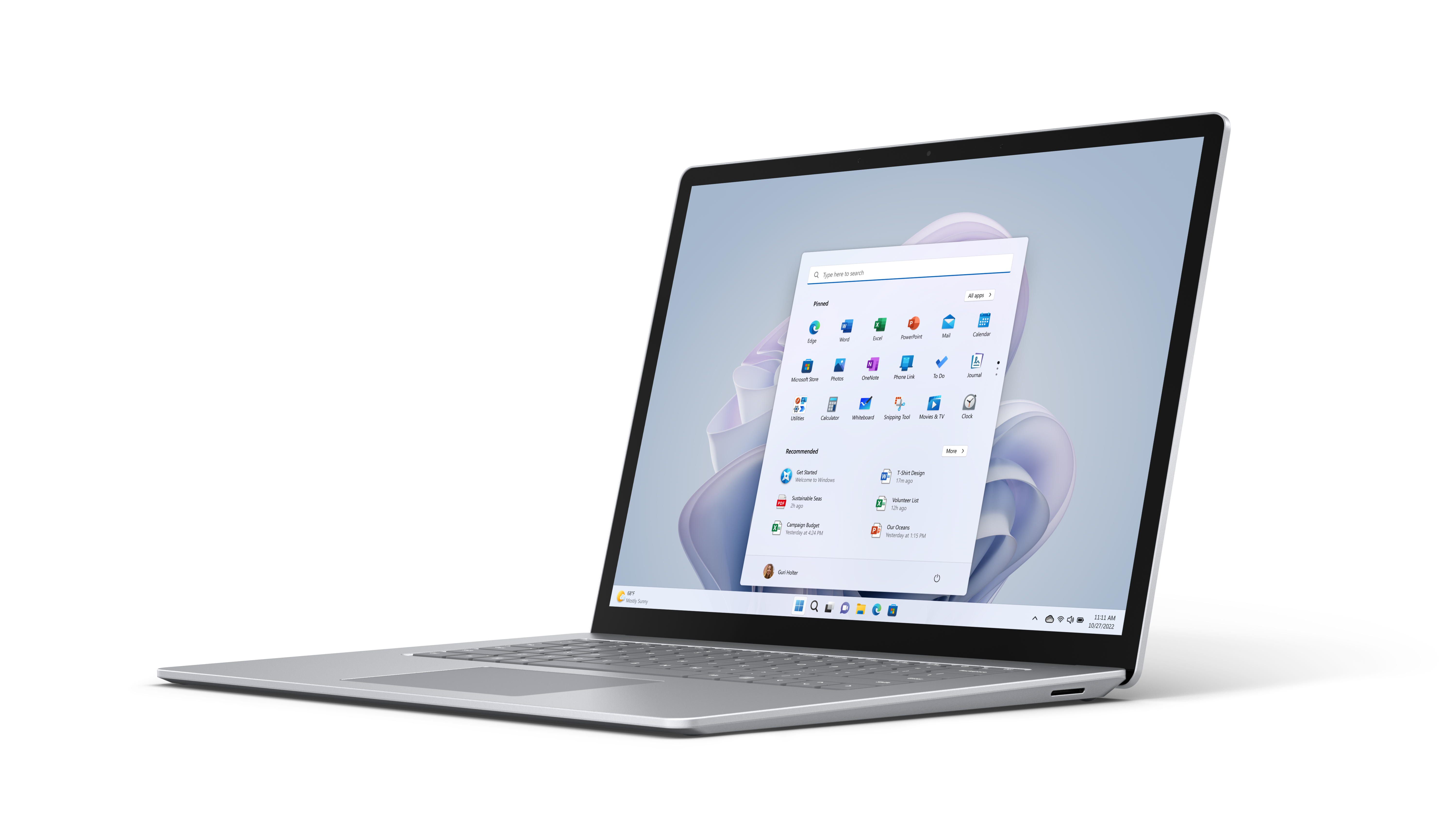Microsoft Surface Laptop 5 f. Business Platinum, 15" Touch, Core i7-1265U, 8GB RAM, 256GB SSD, W11P
