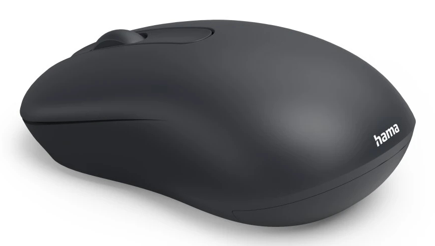 Hama WM100 - Maus - leise - rechts- und linkshändig - optisch - 3 Tasten - kabellos - 2.4 GHz - kabe