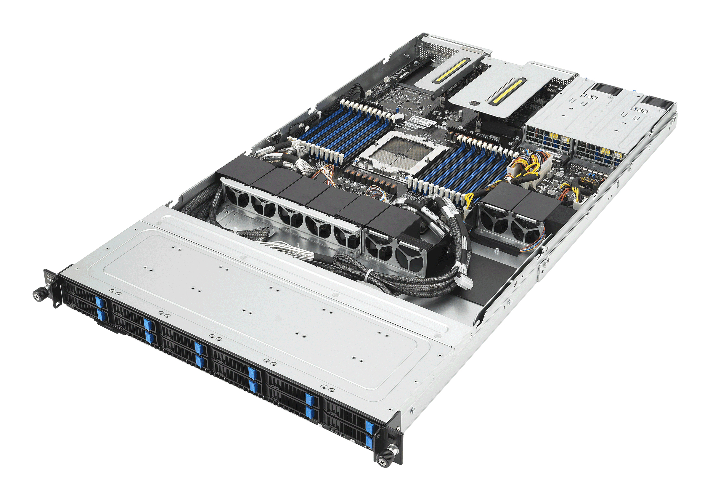 ASUS RS501A-E12-RS12U, LGA 6096, AMD, DDR5-SDRAM, 3 TB, 6400,5600 MHz, M.2,2.5