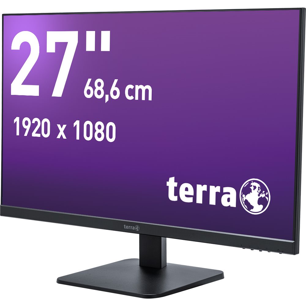 TERRA 3030215, 68,6 cm (27"), 1920 x 1080 Pixel, Full HD, LCD, 5 ms, Schwarz