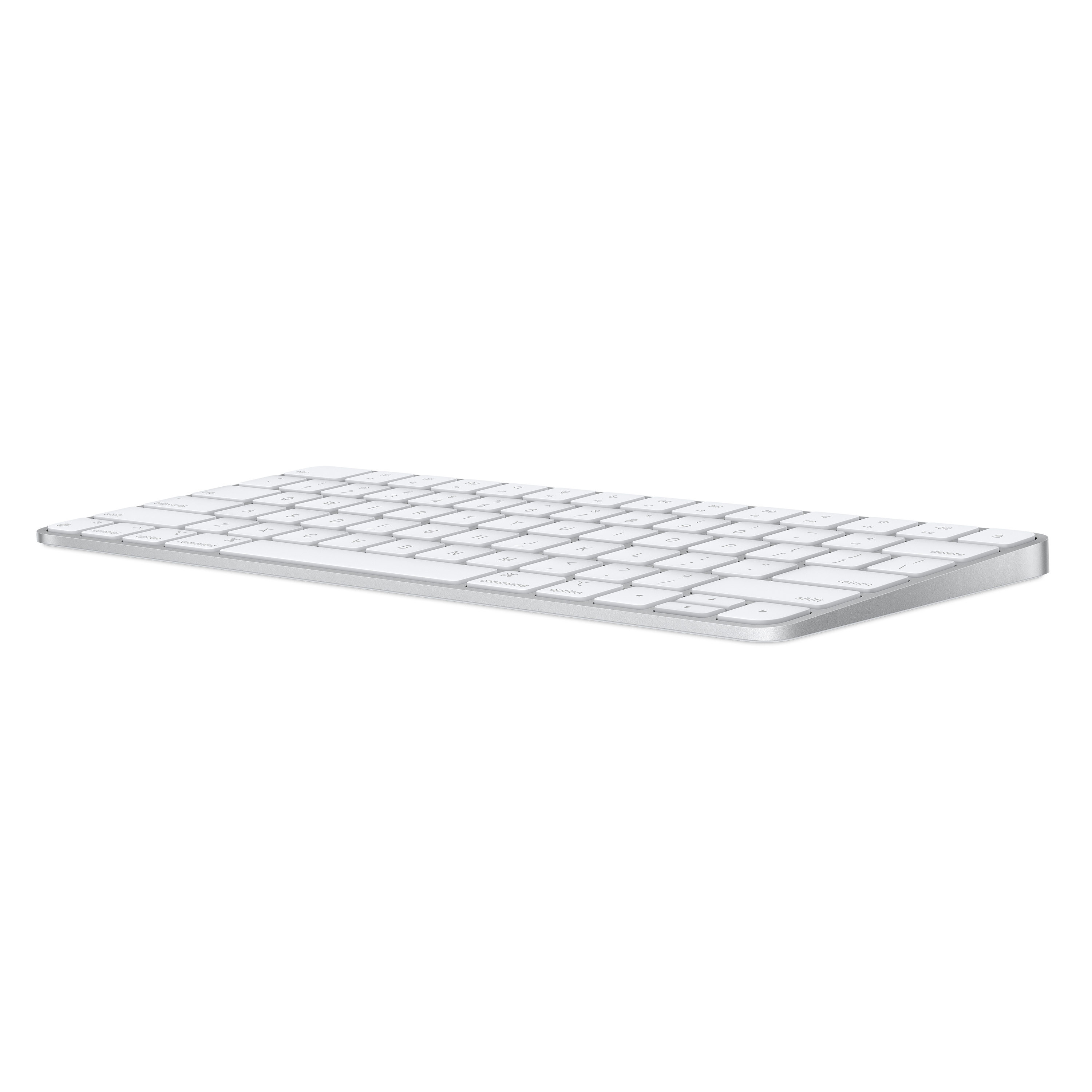 Apple Magic, 60%, Verkabelt & Kabellos, USB + Bluetooth, Aluminium, Weiß