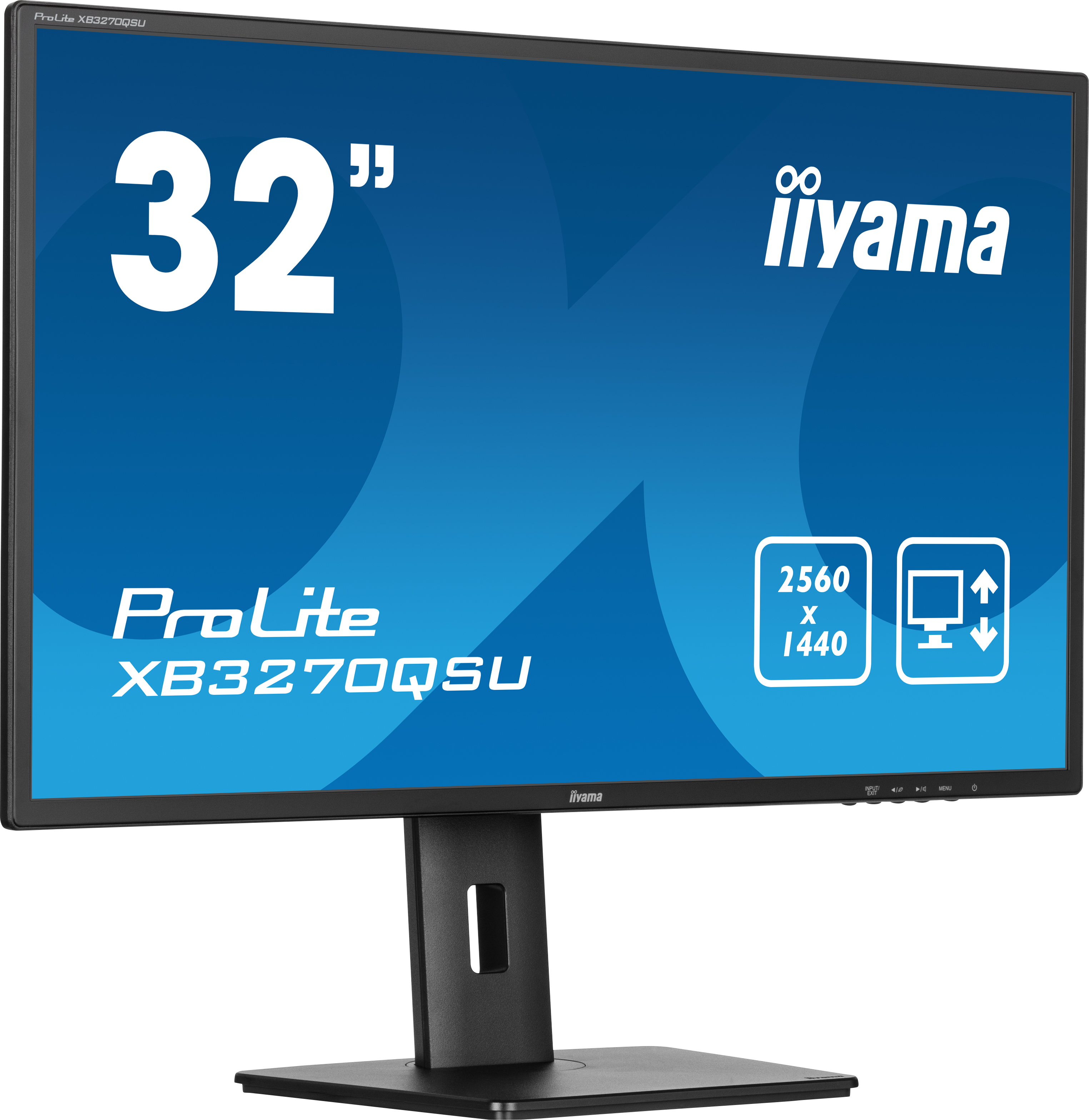 iiyama ProLite XB3270QSU-B1 Monitor 80cm (31.5") WQHD, IPS, 3ms, HDMI, Displayport, USB