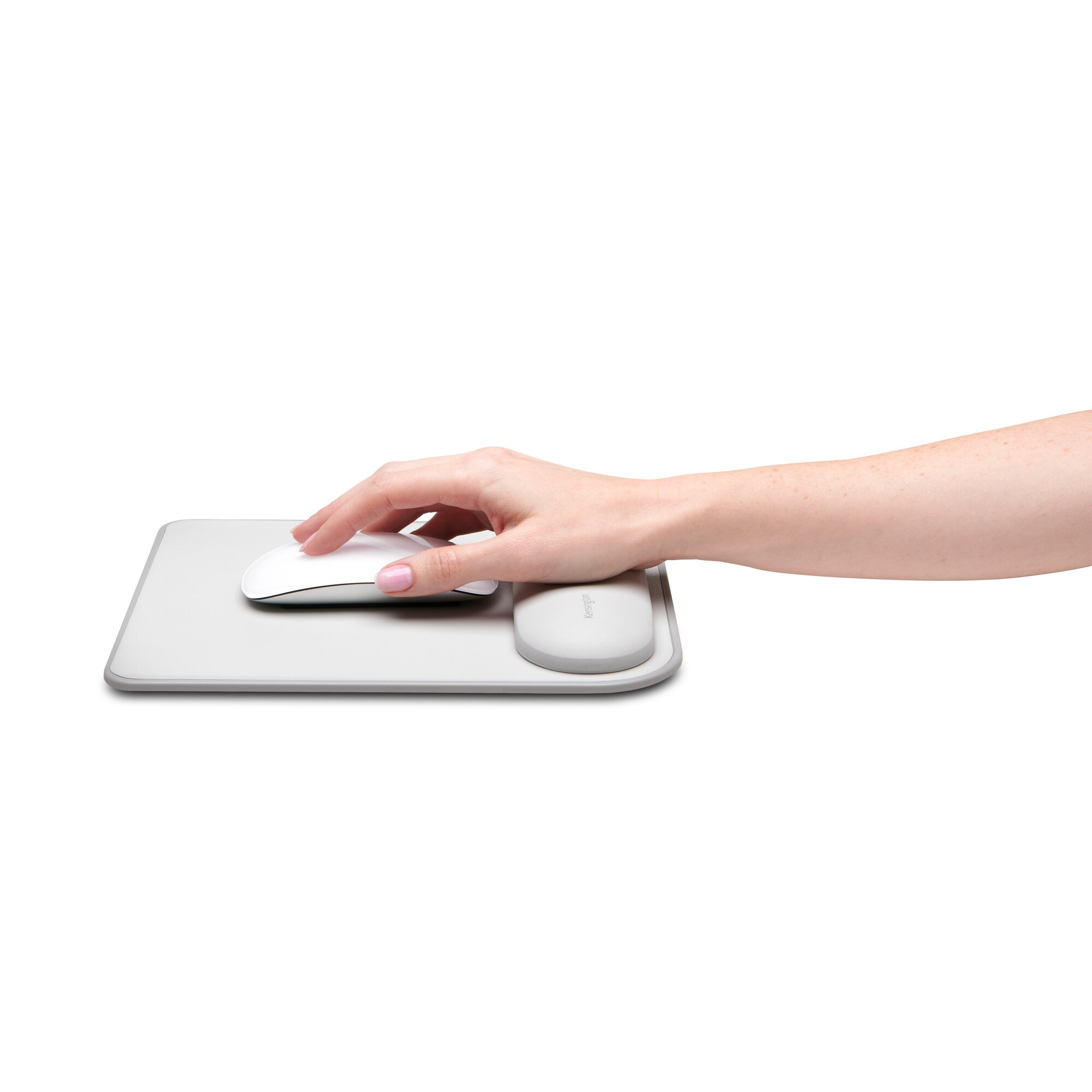 Kensington ErgoSoft? Mauspad mit Handgelenkauflage für Standardmäuse, Grau, Einfarbig, Kunstleder, G