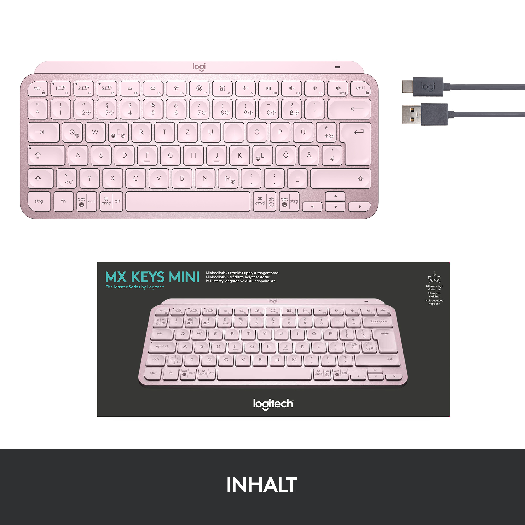 Logitech MX Keys Mini - Tastatur - hinterleuchtet