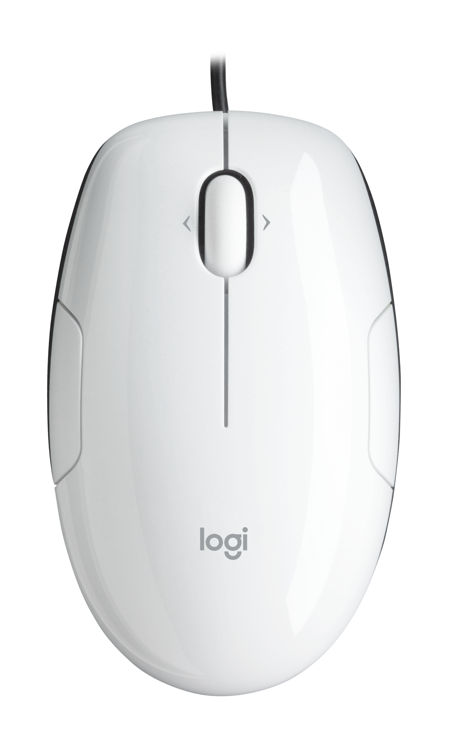 Logitech LS1, Beidhändig, Laser, USB Typ-A, 1100 DPI, Schwarz, Weiß
