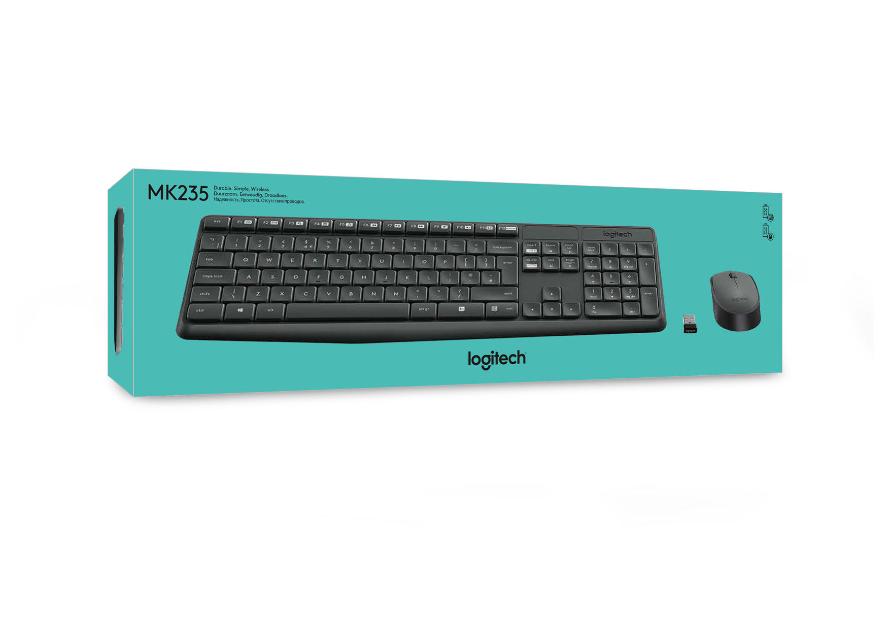 Logitech MK235 - Tastatur-und-Maus-Set - kabellos