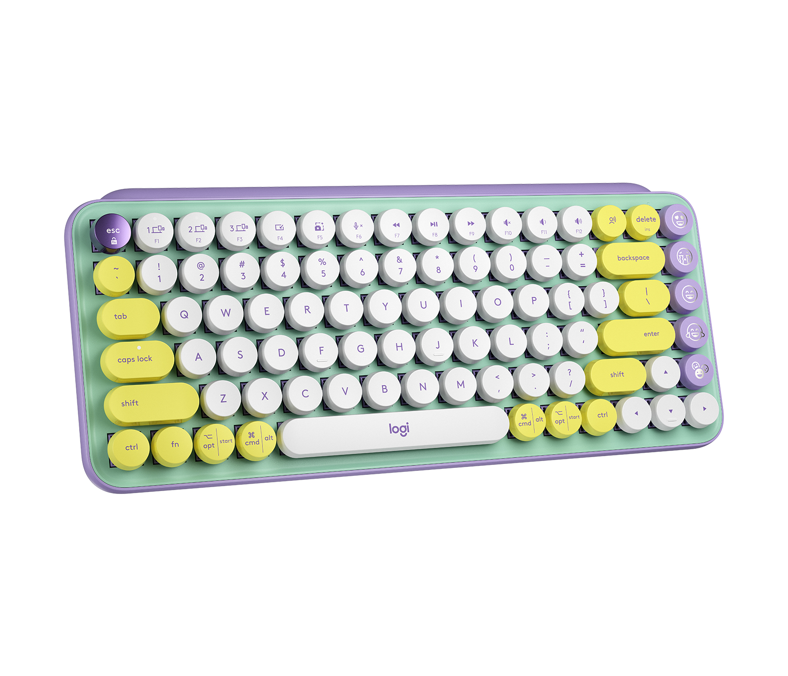 Logitech POP Keys Wireless Mechanical Keyboard With Emoji Keys, Mini, Kabellos, Bluetooth, Mechanisc