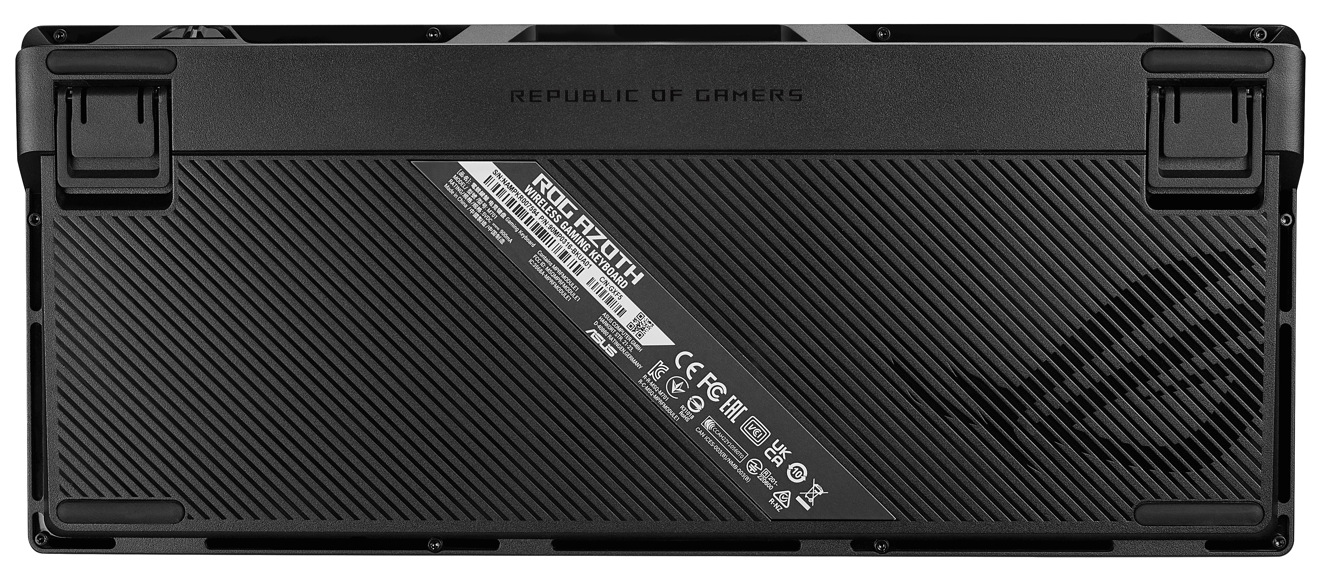 ASUS M701 ROG AZOTH/NXRD/FR, Verkabelt & Kabellos, USB + RF Wireless + Bluetooth, Mechanischer Switc