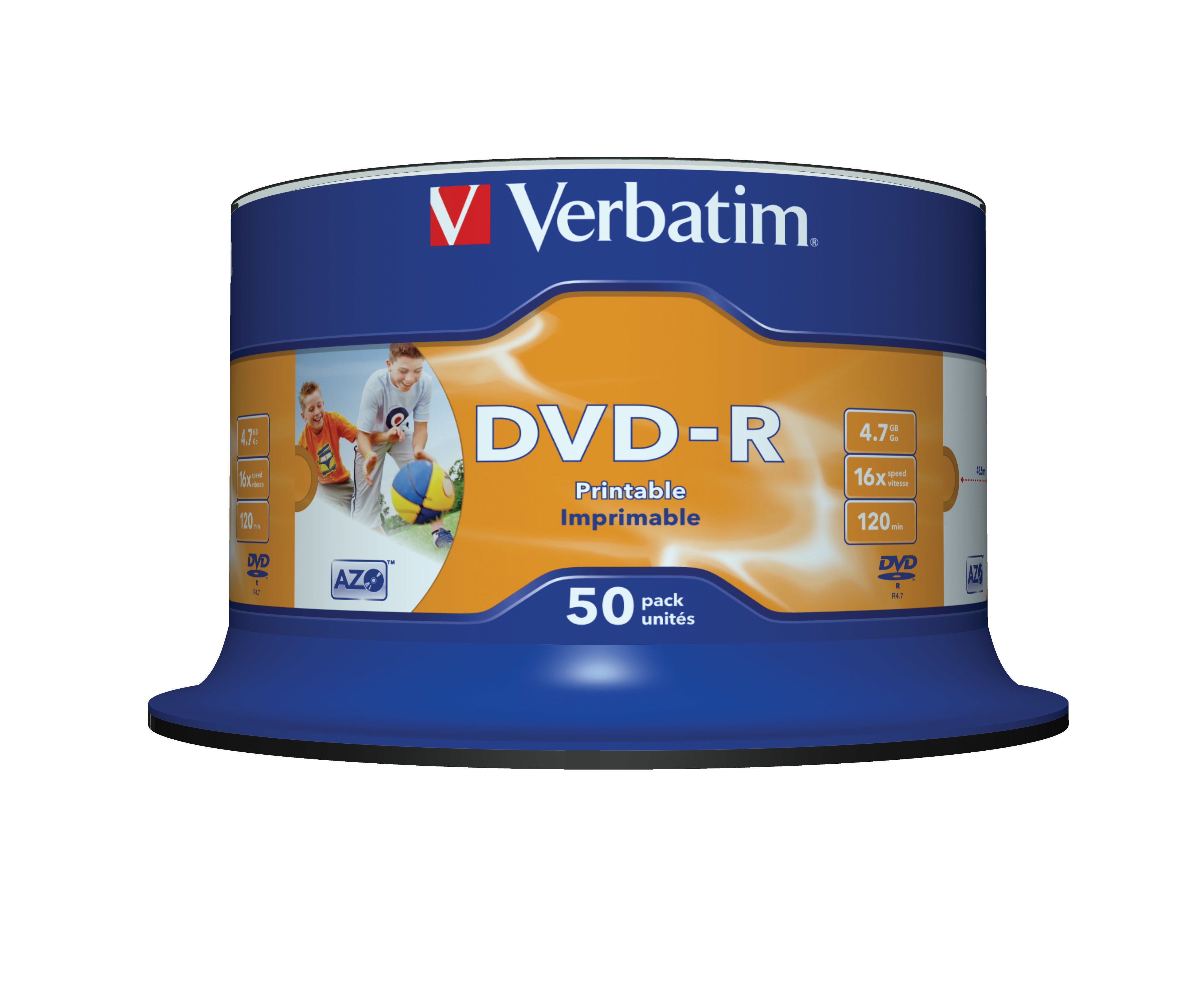 Verbatim 50 x DVD-R - 4.7 GB 16x - breite bedruckbare