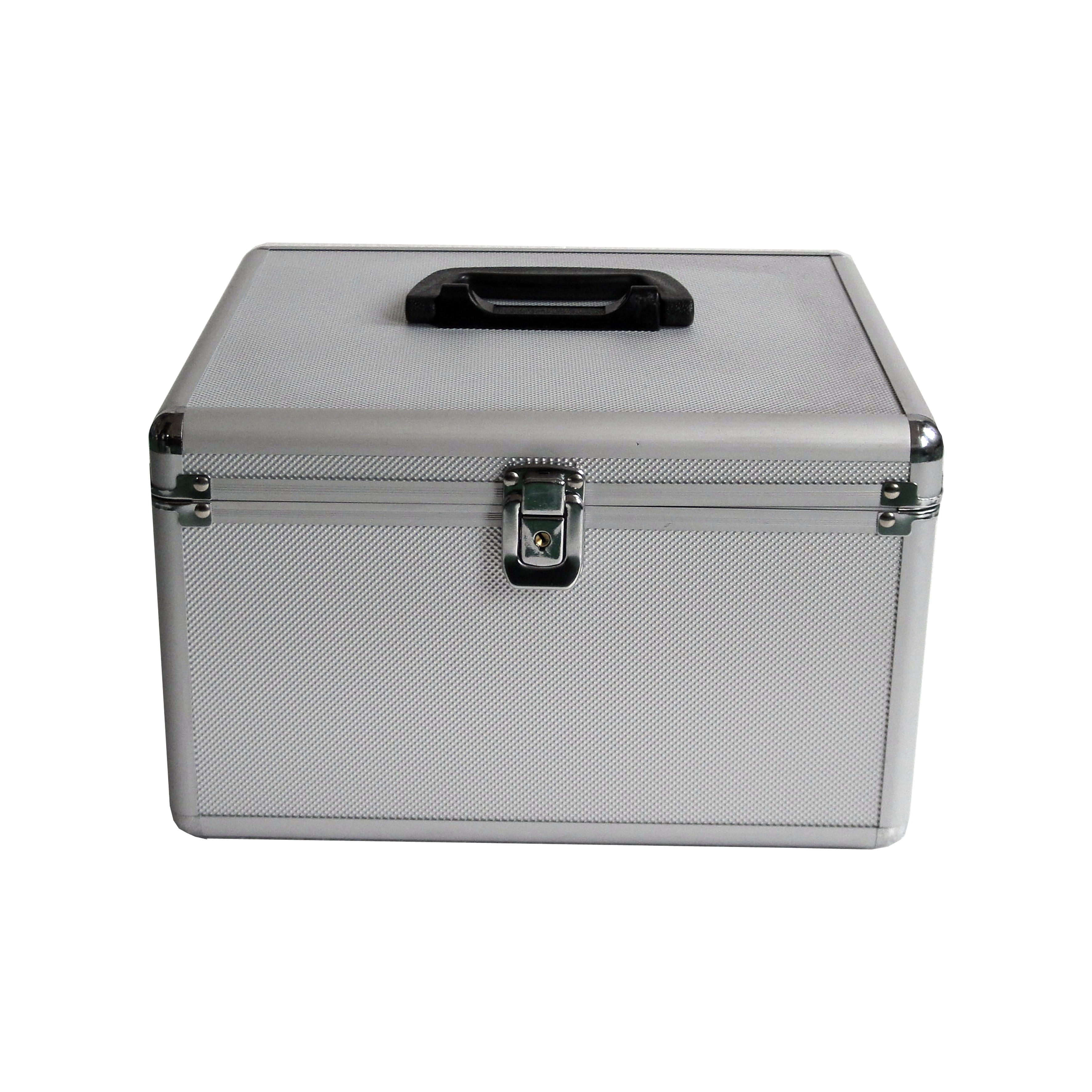 MEDIARANGE BOX76, Gehäusebox, 300 Disks, Silber, Fleece, Kunststoff, Holz, 120 mm, Aluminium