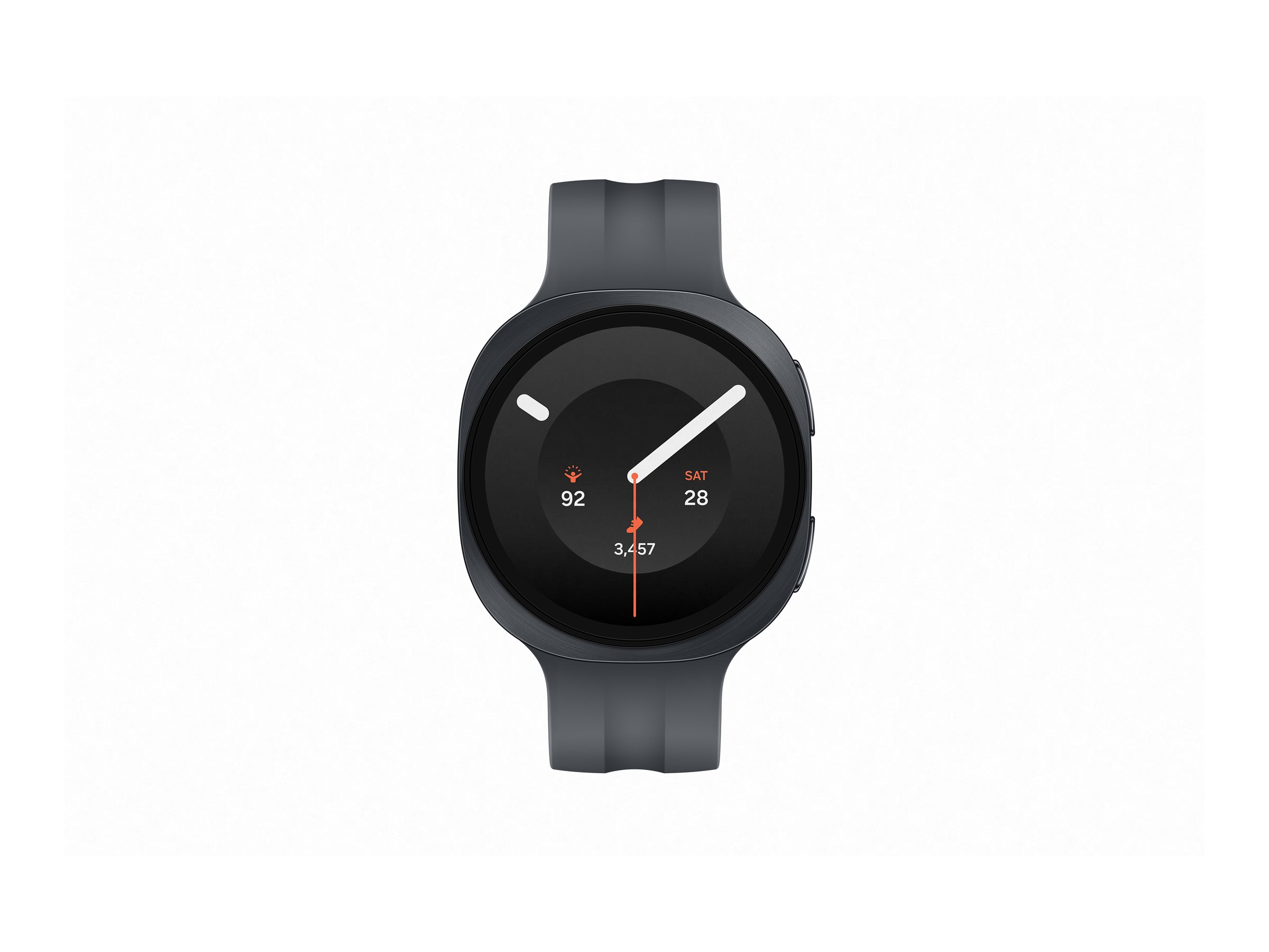 Samsung Galaxy Watch9 - 40 mm - Carbon-Schwarz - intelligente Uhr mit Sportband - schwarz - Bandgröß