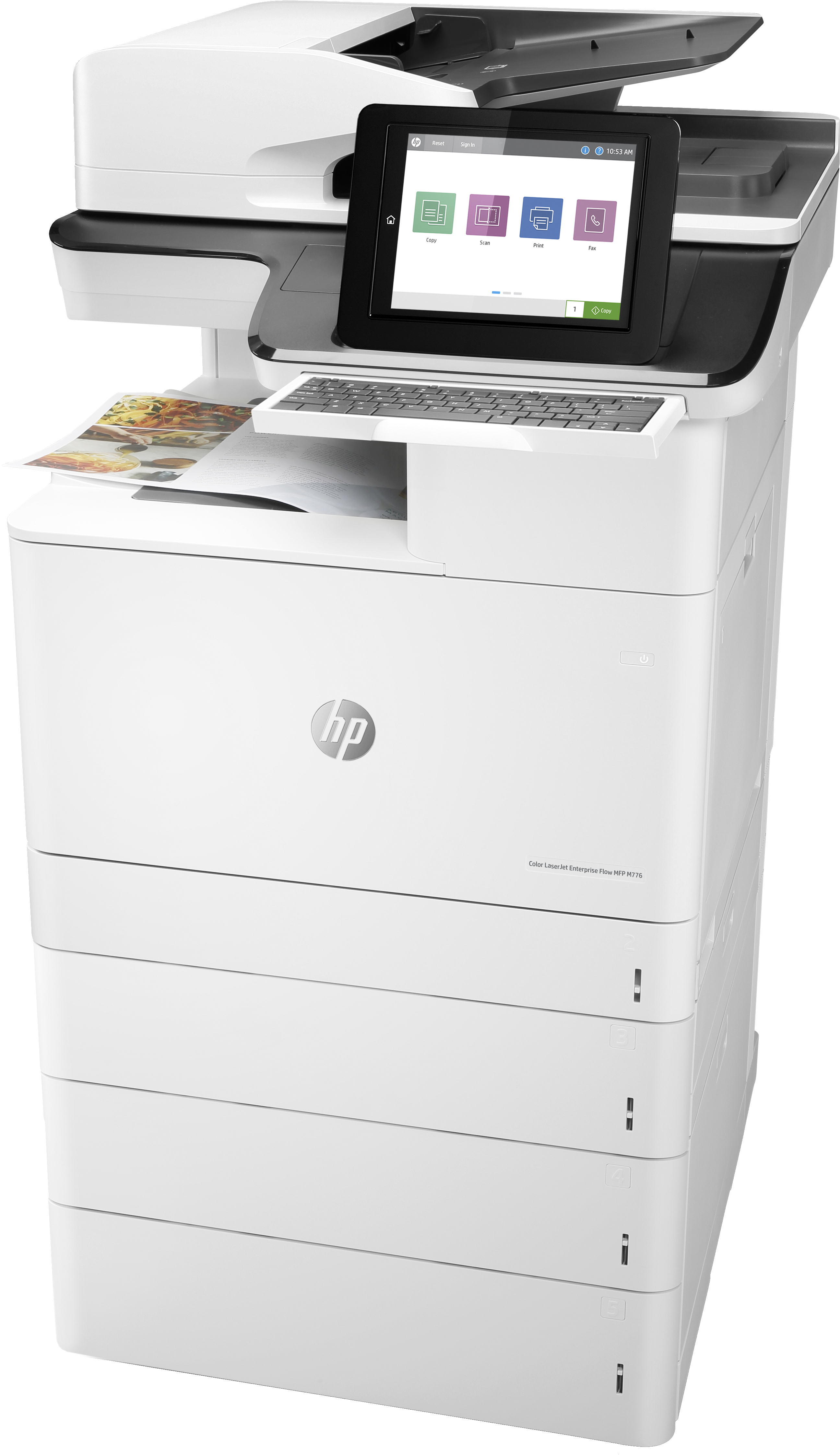 HP LaserJet Enterprise Flow MFP M776z - Multifunktionsdrucker - Farbe - Laser - 297 x 864 mm (Origin