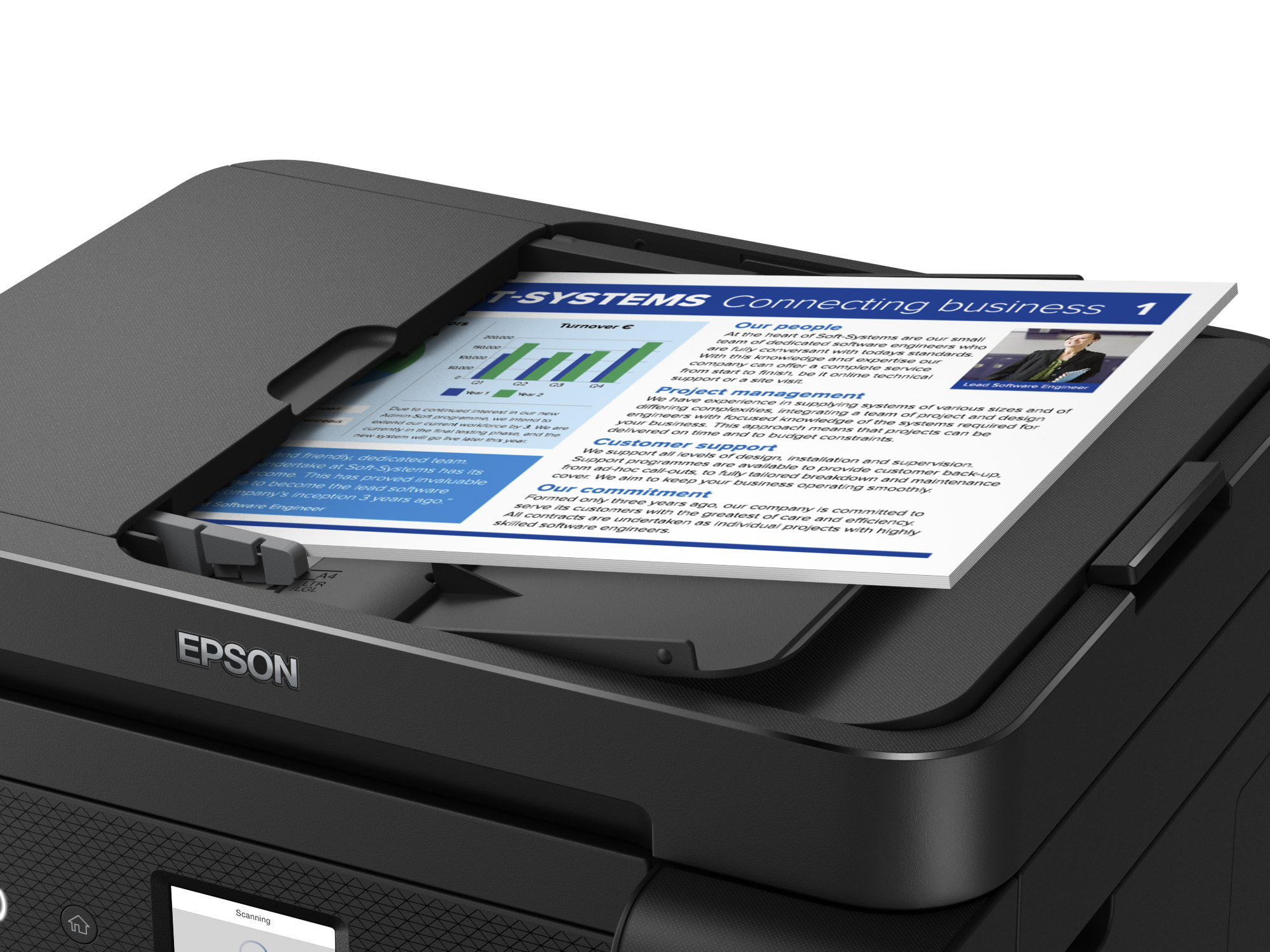 Epson EcoTank ET-4850 - Multifunktionsdrucker - Farbe - Tintenstrahl - wiederbefüllbar - A4 (Medien)