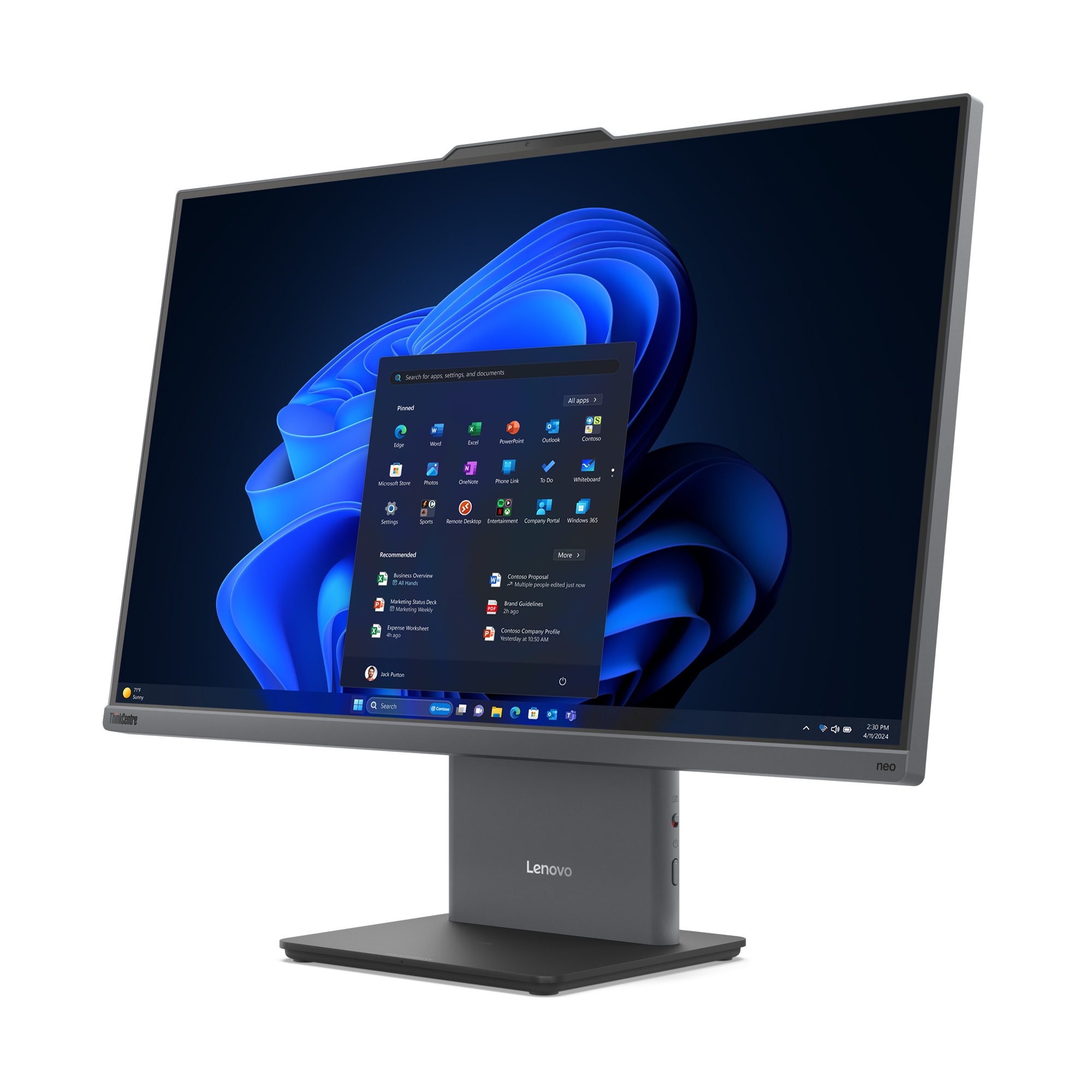 Lenovo ThinkCentre neo 50a 27 Gen 5 - AiO, 27" FHD, Core i7-13620H, 16GB RAM, 512GB SSD, Win11 Pro