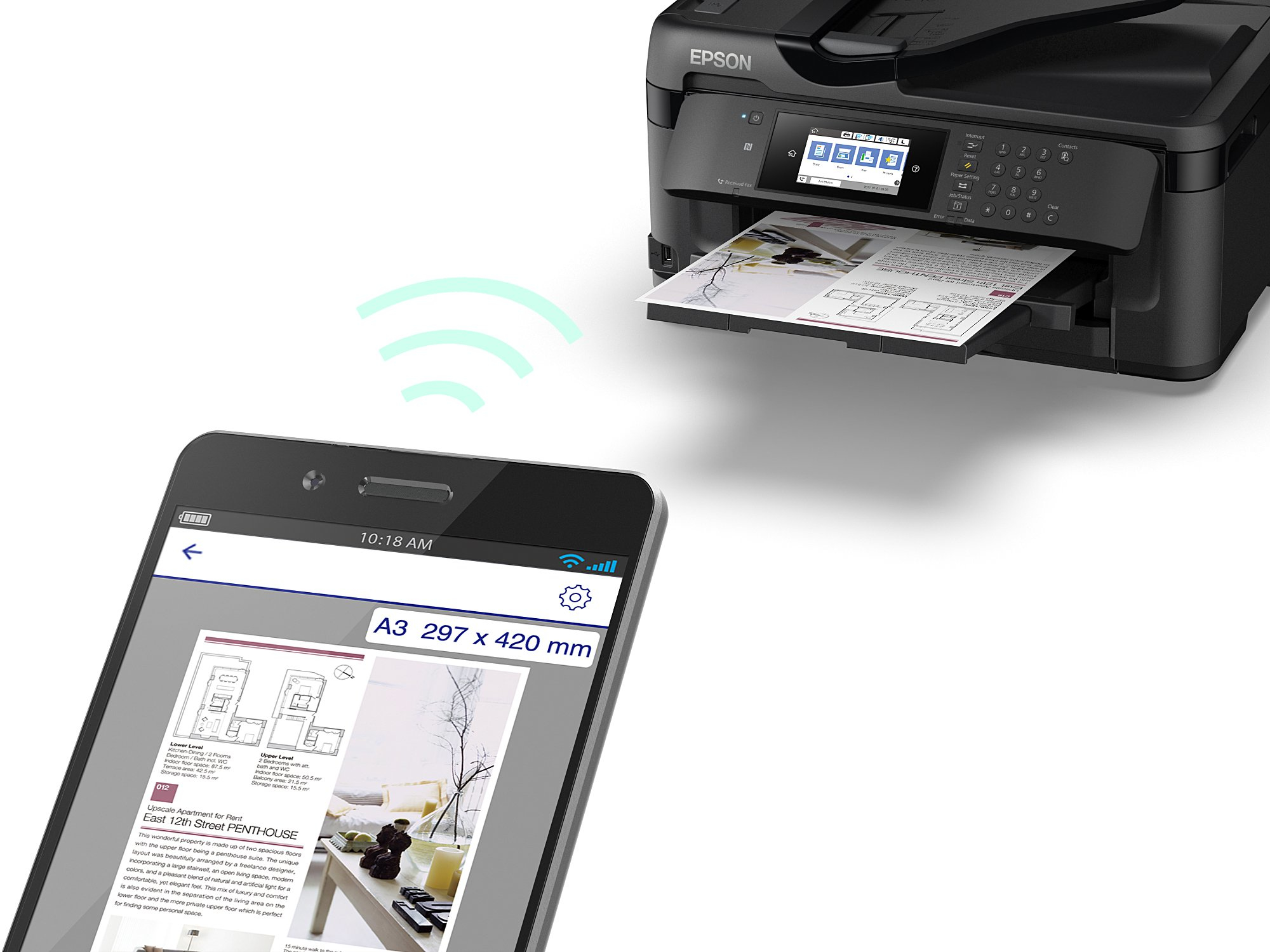 Epson WorkForce WF-7710DWF - Multifunktionsdrucker - Farbe - Tintenstrahl - A3 (Medien)