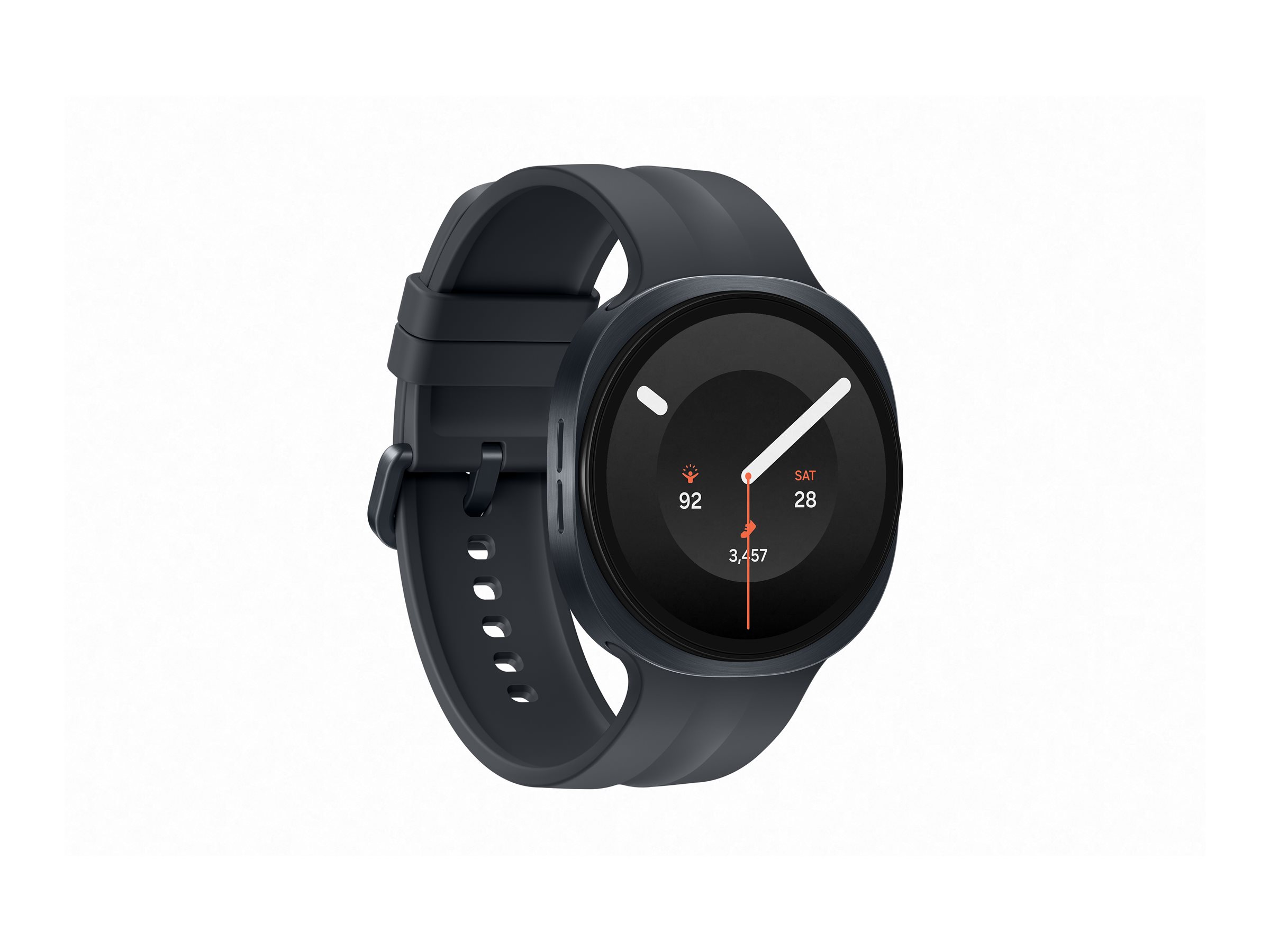 Samsung Galaxy Watch9 - 44 mm - Carbon-Schwarz - intelligente Uhr mit Sportband - schwarz - Bandgröß