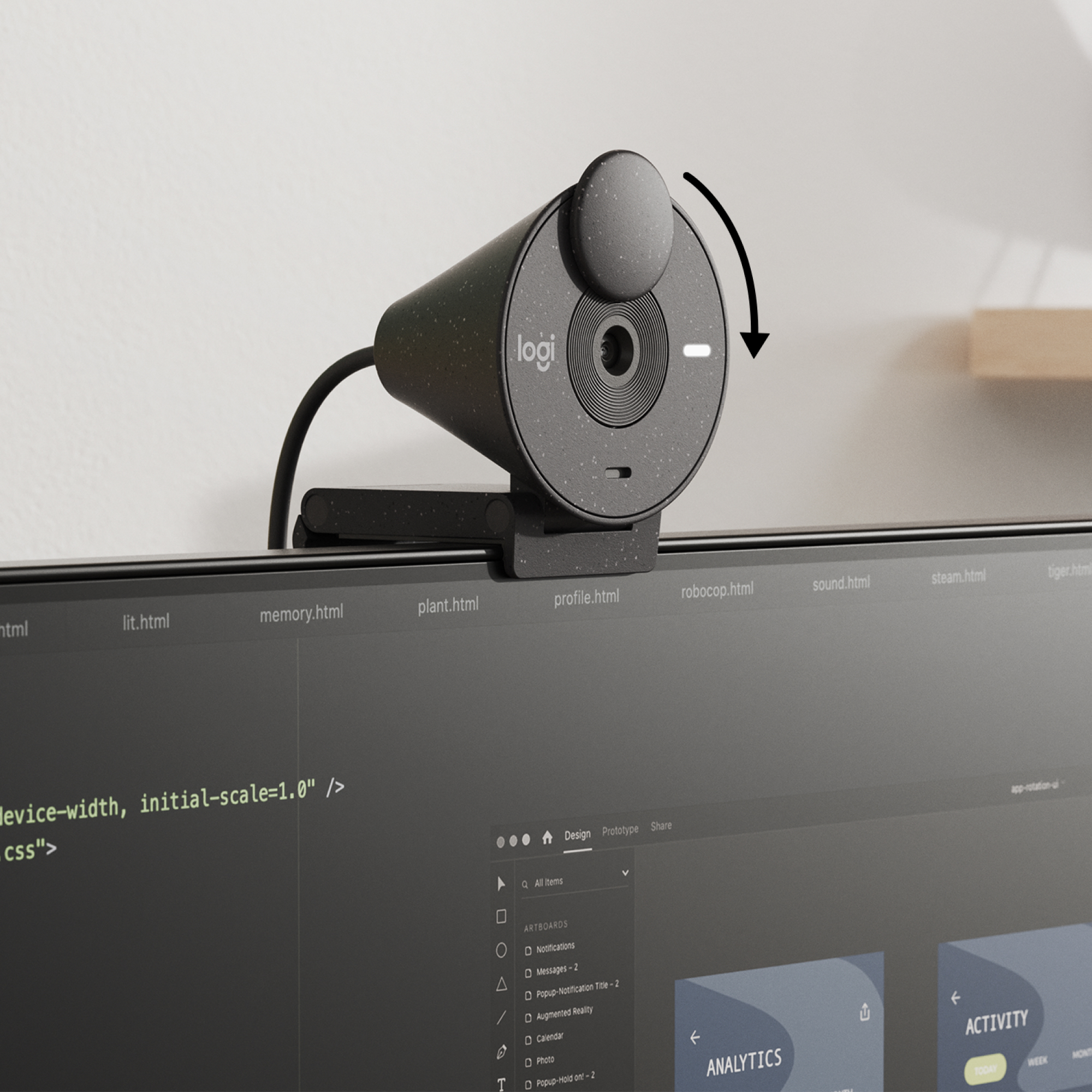 Logitech Brio 300, 2 MP, 1920 x 1080 Pixel, Full HD, 30 fps, 1280x720@30fps, 1920x1080@30fps, 720p,
