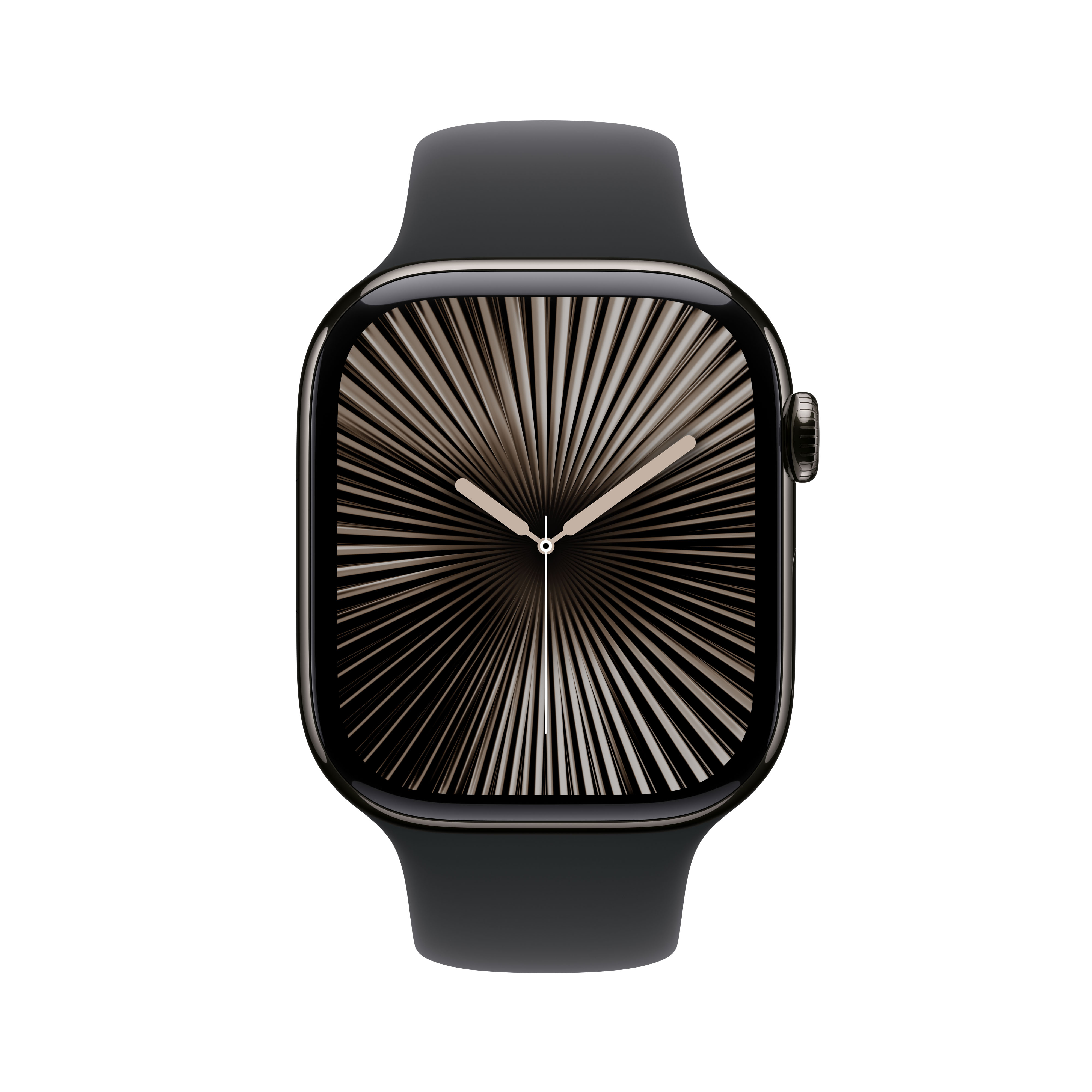 Apple Watch Series 10 (GPS + Cellular) 46mm Titan Schiefer mit Sportarmband S/M schwarz