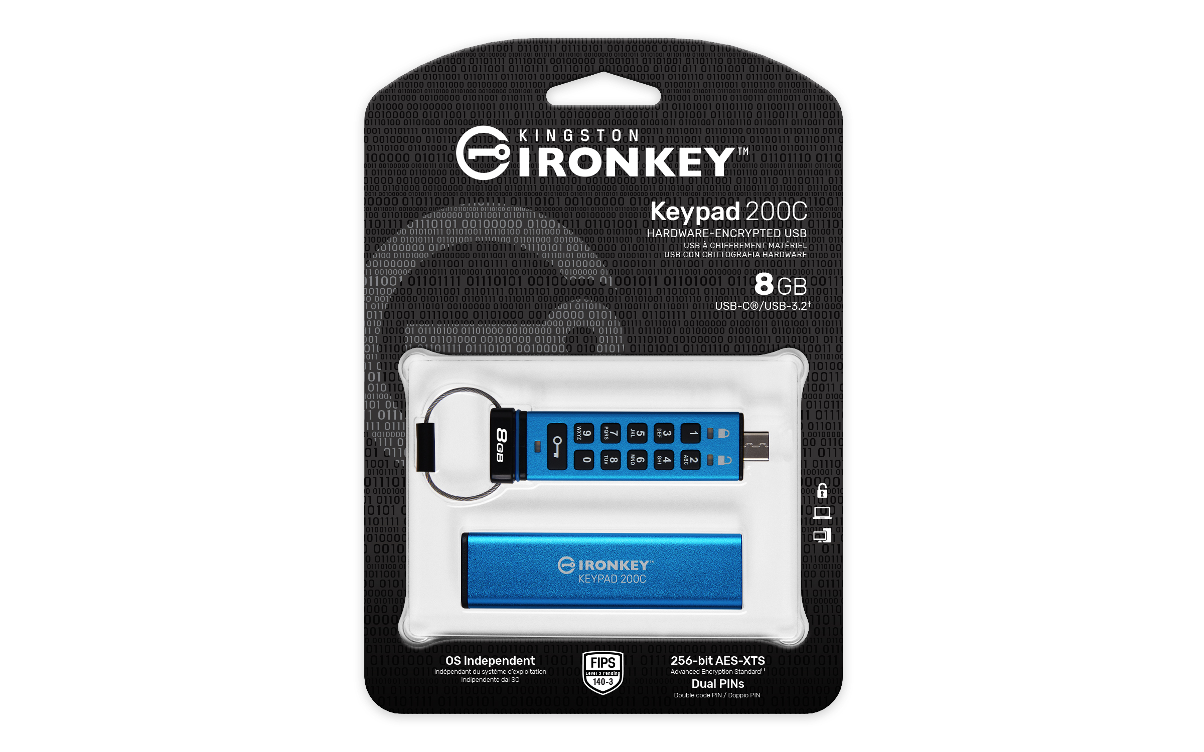 Kingston IronKey Keypad 200C - USB-Flash-Laufwerk