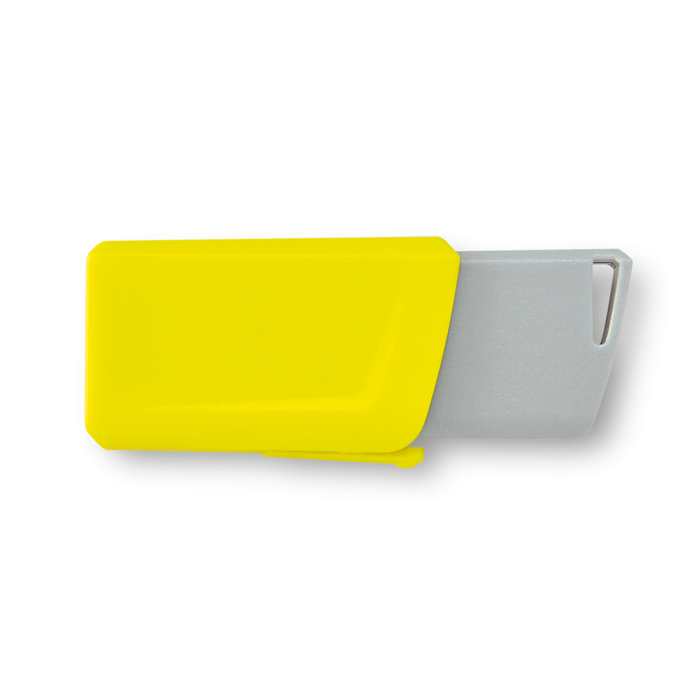 Verbatim Store 'n' Click - USB-Flash-Laufwerk - 16 GB - USB 3.2 Gen 1 - Blau, Gelb, Rot (Packung mit