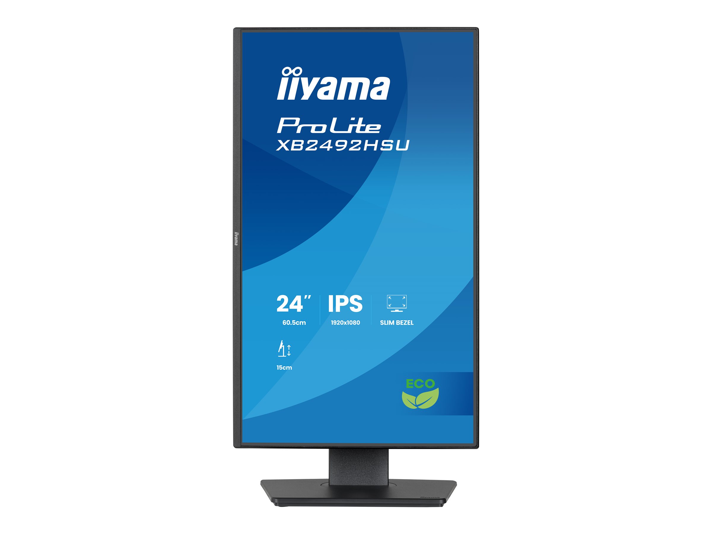 iiyama ProLite XB2492HSU-B1 Monitor 60.5cm (23.8") Full HD, IPS, 3ms, HDMI, Displayport, USB