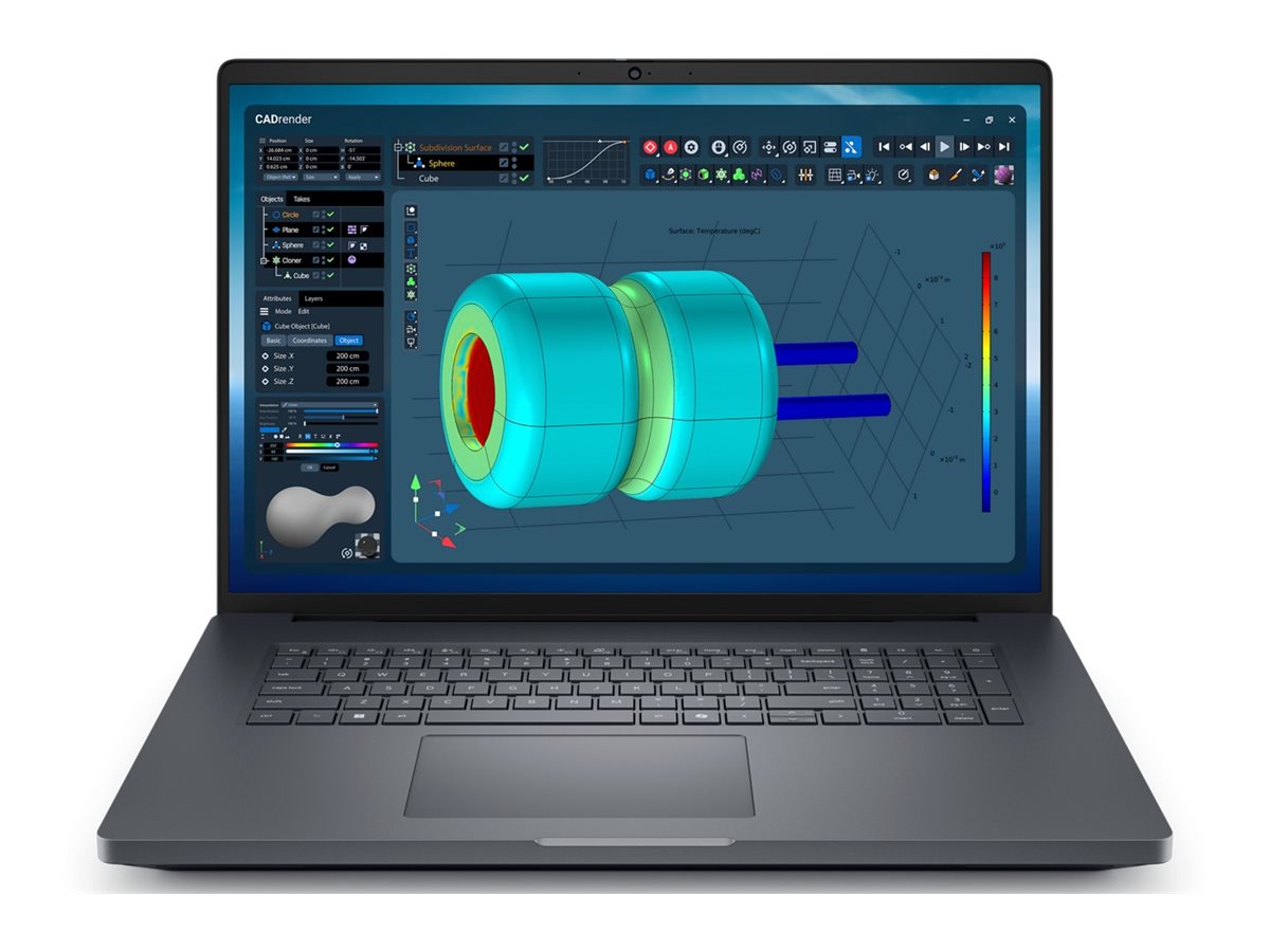 Dell Pro Max 18 Plus MB18250, 18" WQXGA, Core Ultra 7 265HX, 32GB RAM, 1TB SSD, RTX PRO 3000, o.NT