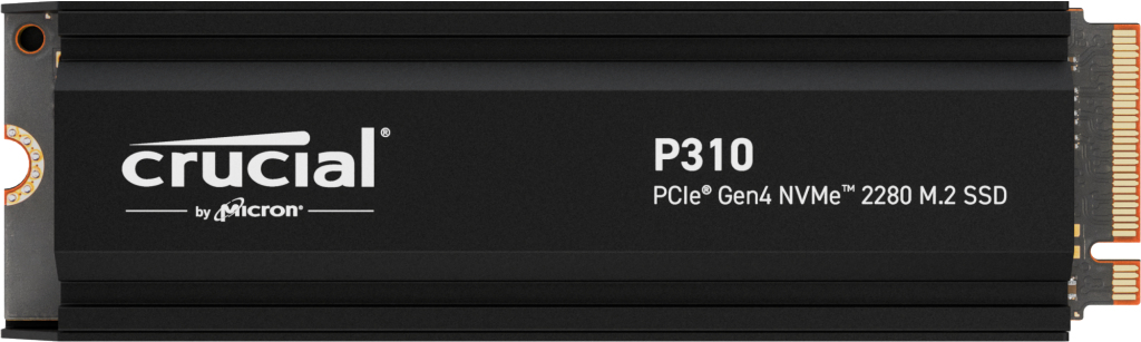Crucial P310 SSD 1TB, M.2 2280 / M-Key / PCIe 4.0 x4, Kühlkörper
