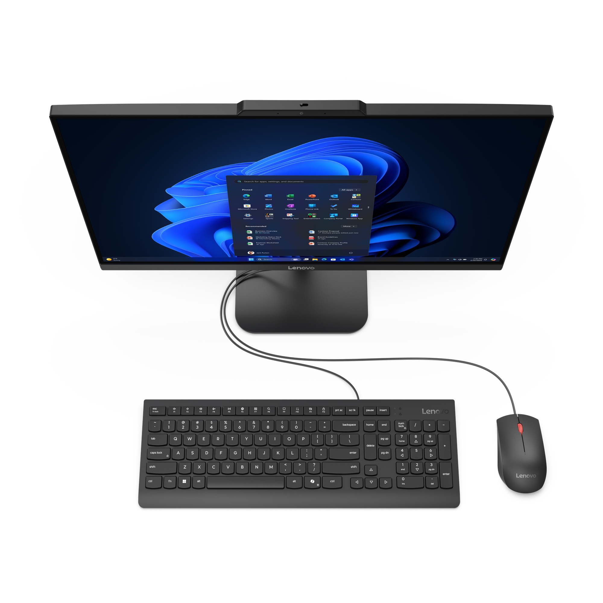 Lenovo V100 13JA - All-in-One (Komplettlösung) - Neigbarer Ständer - N-series N100 - RAM 16 GB - SSD