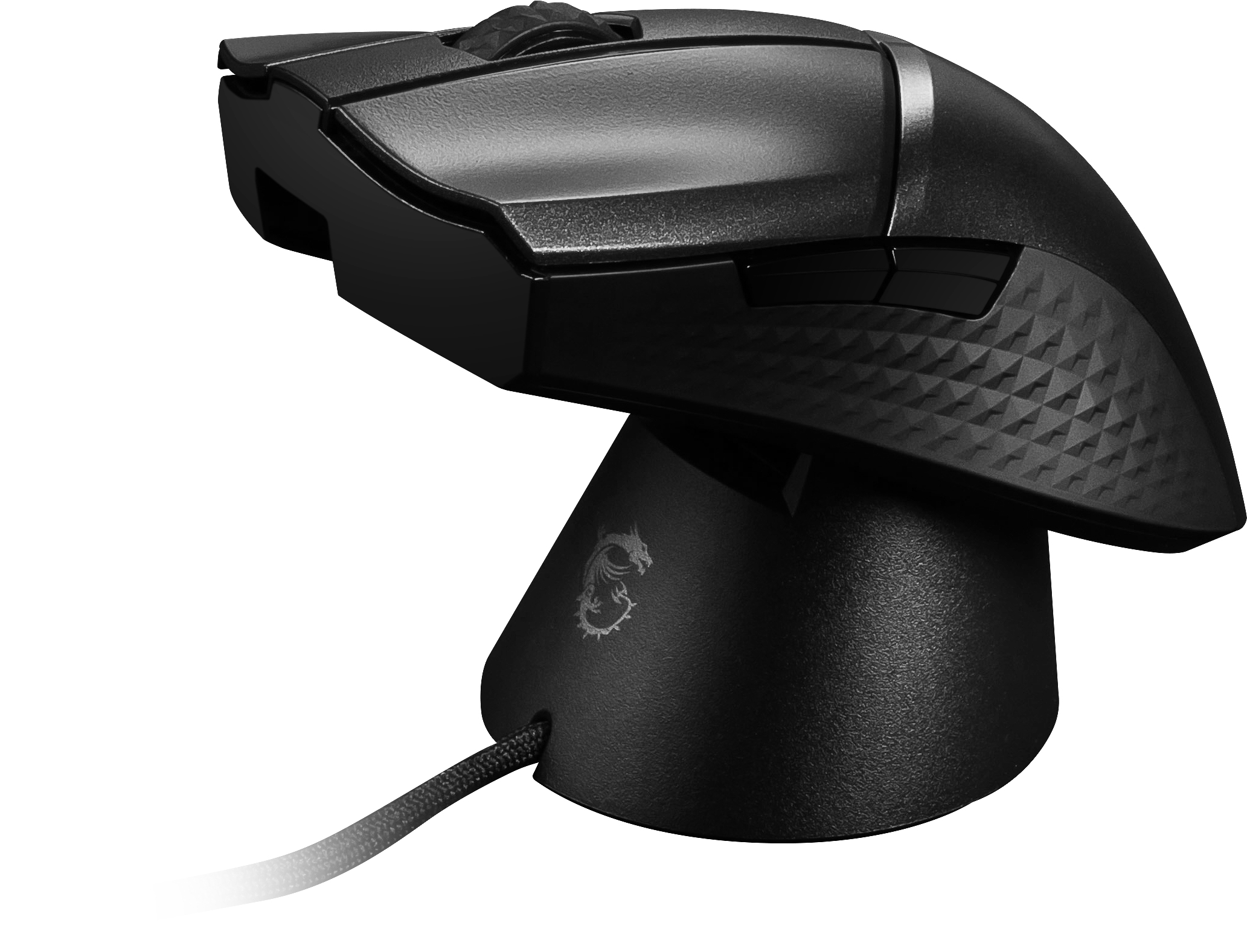 MSI Clutch GM31 - Maus - ergonomisch - optisch - 6 Tasten - kabellos - 2.4 GHz - kabelloser Empfänge