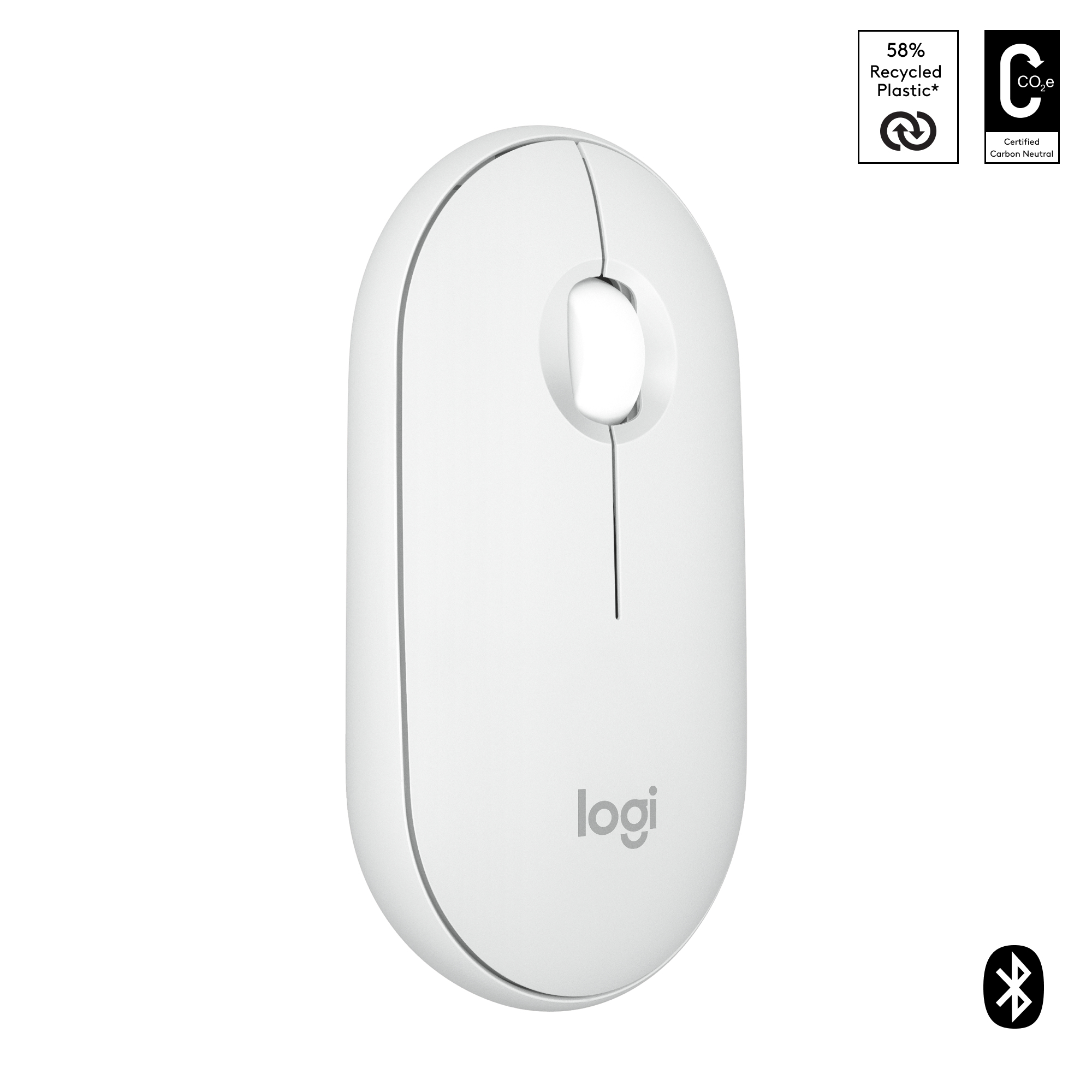 Logitech Pebble Mouse 2 M350s - Maus - optisch