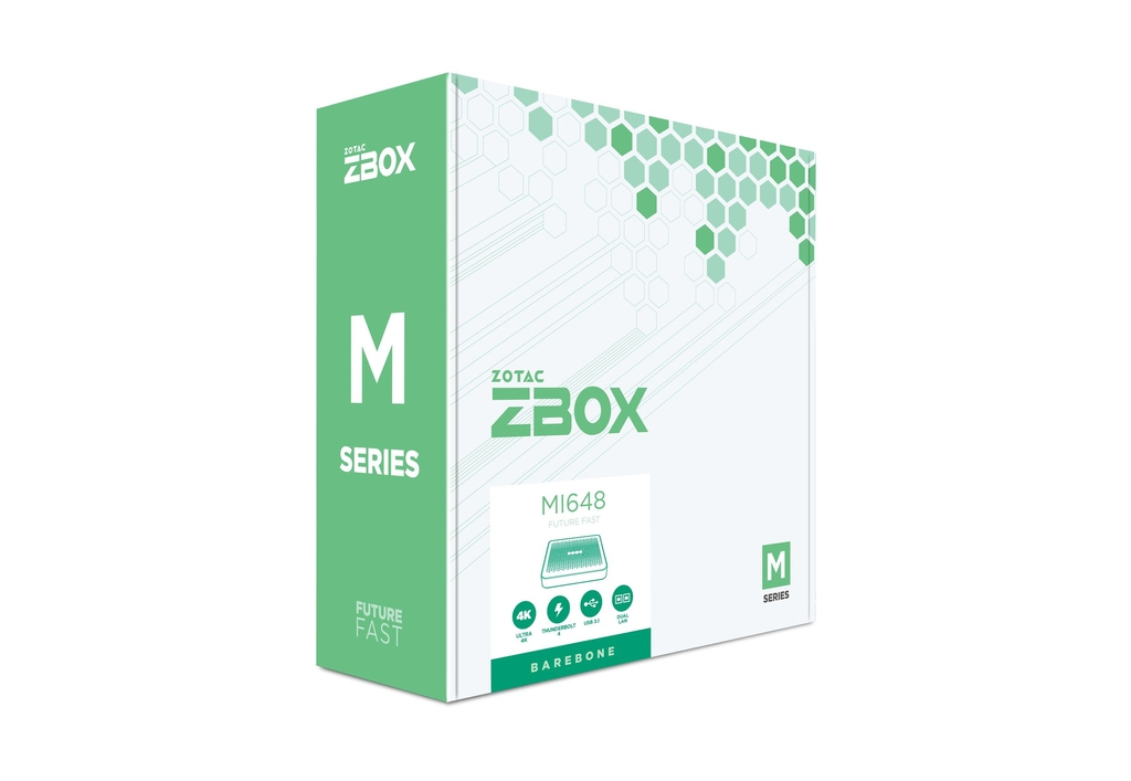 Zotac ZBOX edge MI648 Barebone, Core i5-1340P, 2x DDR5 SO-DIMM, 2x PCIe, Wi-Fi 6