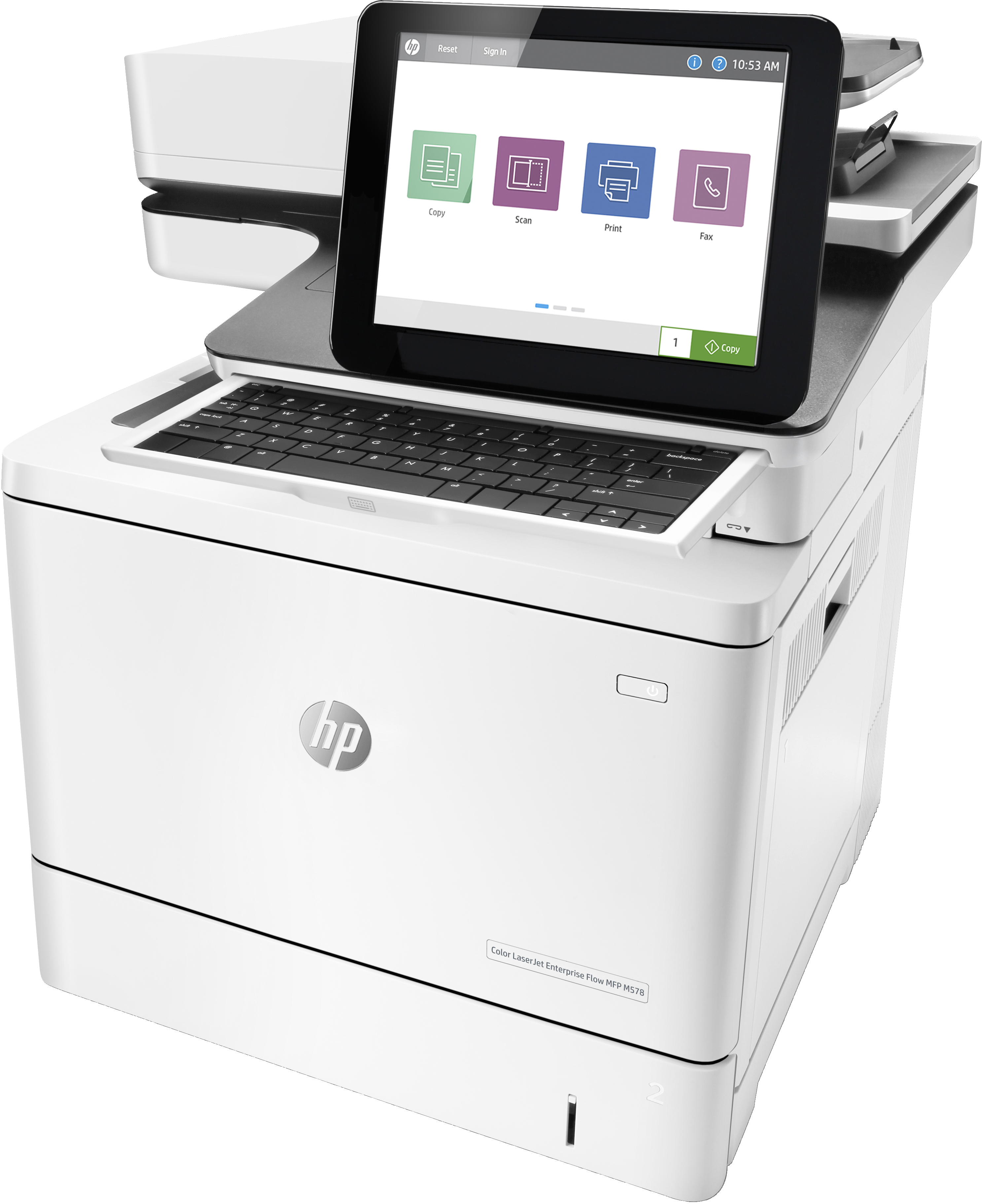 HP LaserJet Enterprise Flow MFP M578c - Multifunktionsdrucker - Farbe - Laser - Legal (216 x 356 mm)