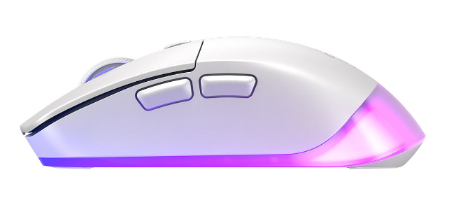 Cherry Xtrfy M50 - Maus - ergonomisch - optisch - 5 Tasten - kabellos, kabelgebunden - 2.4 GHz, Blue