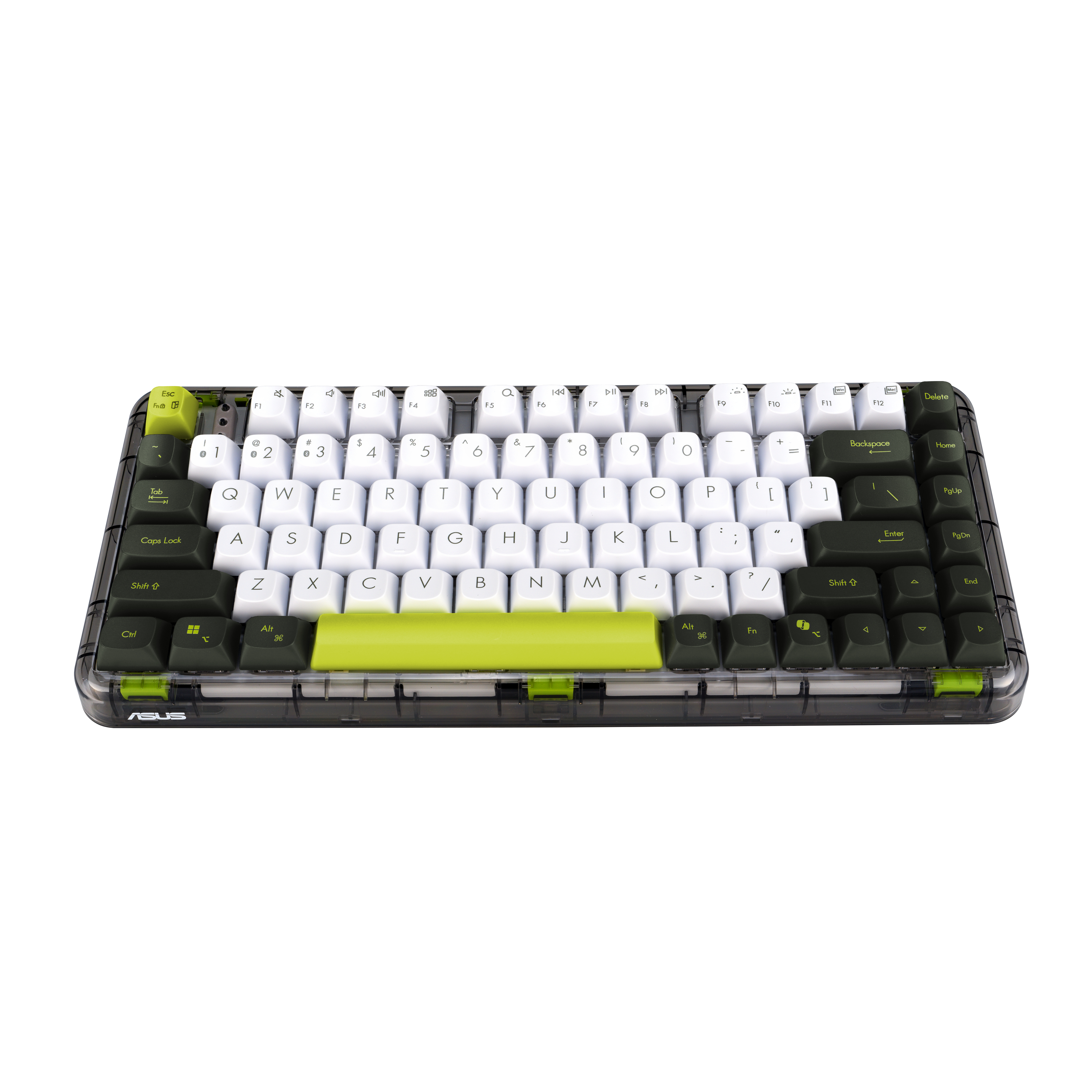 ASUS Jelly75 KD201 KEYBOARD/VT-GN/GE/83, 75%, Verkabelt & Kabellos, USB + RF Wireless + Bluetooth, M