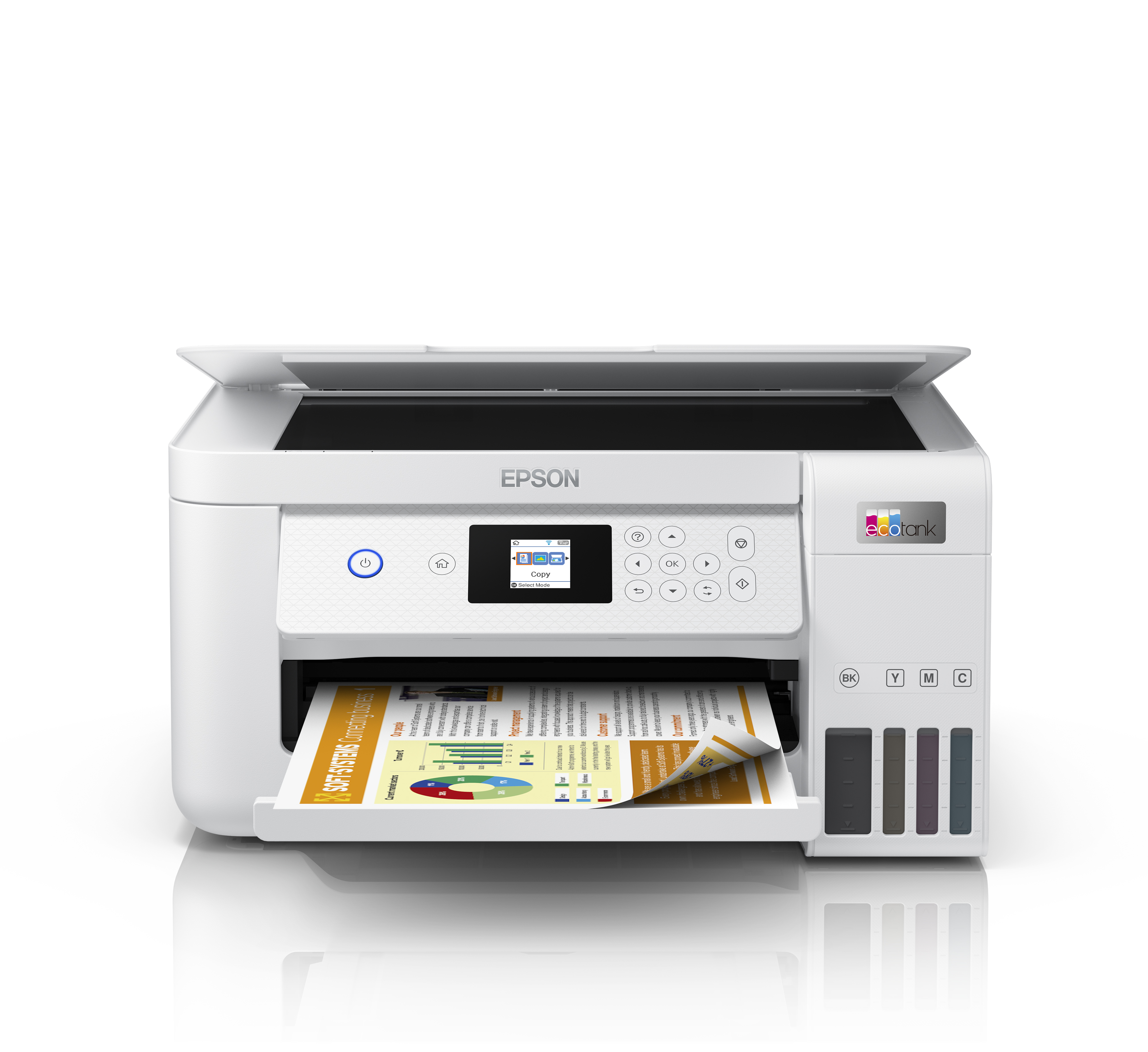 Epson EcoTank ET-2856 - Multifunktionsdrucker - Farbe - Tintenstrahl - wiederbefüllbar - A4 (Medien)