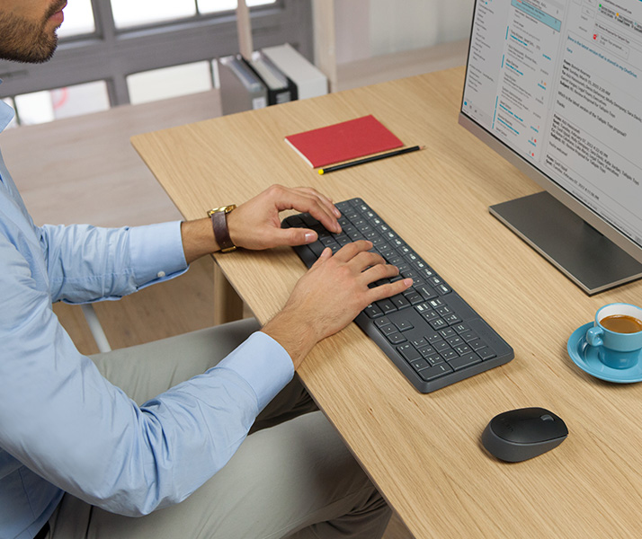 Logitech MK235 - Tastatur-und-Maus-Set - kabellos