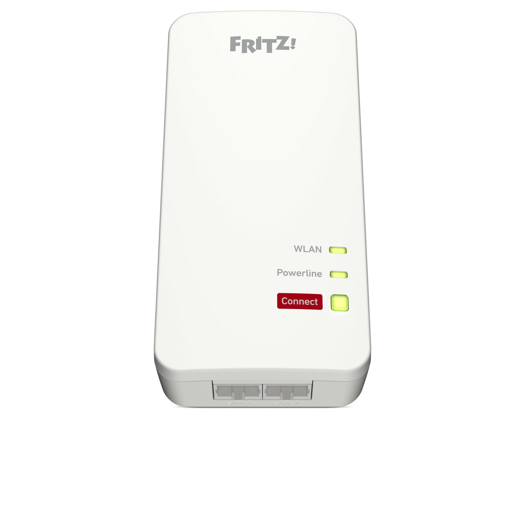 FRITZ! FRITZ!Powerline 1240 AX WLAN Set, Powerline/WLAN-Access Point und Powerline-Adapter Set, 2er-