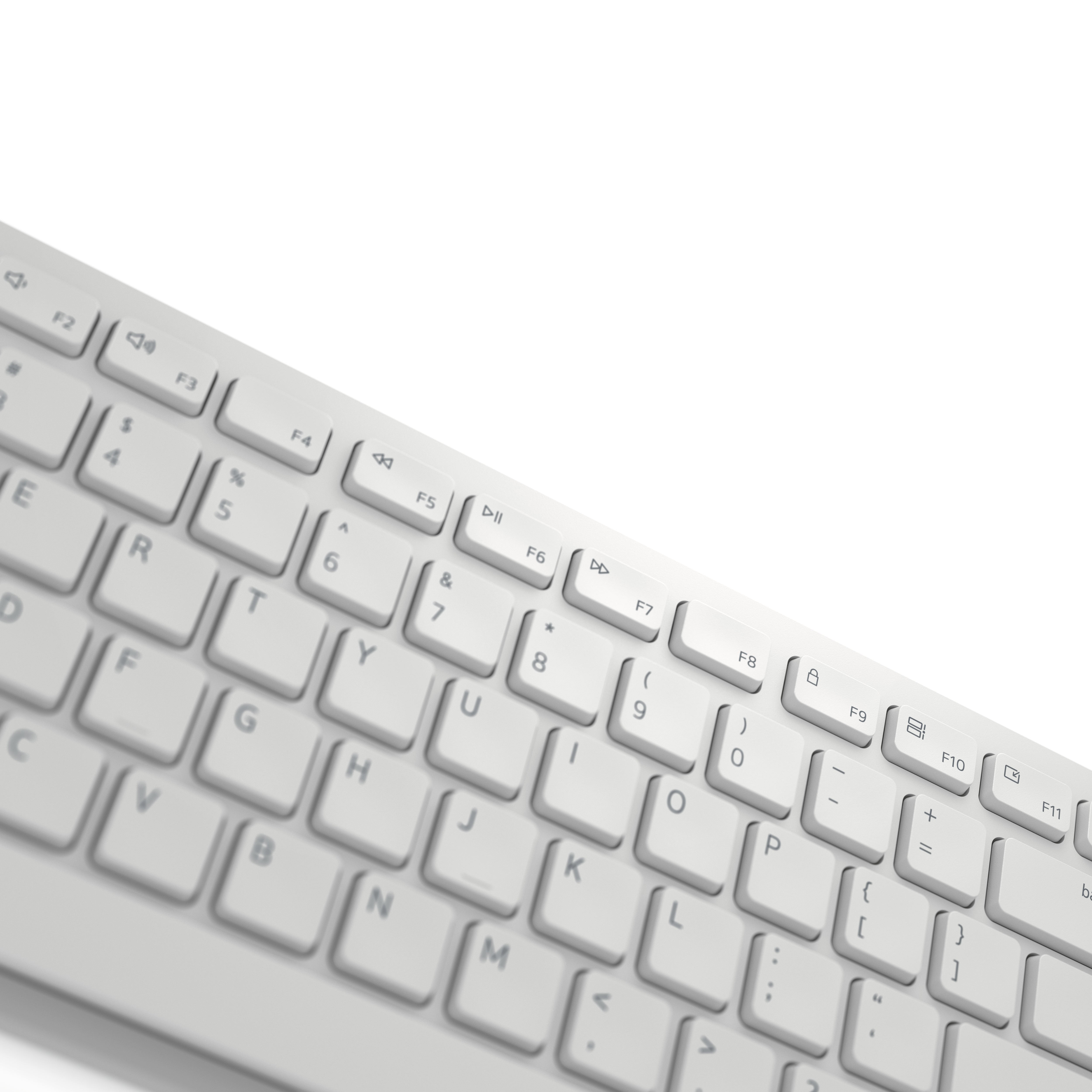 Dell KM5221W Pro Wireless Keyboard and Mouse, weiß, USB, DE