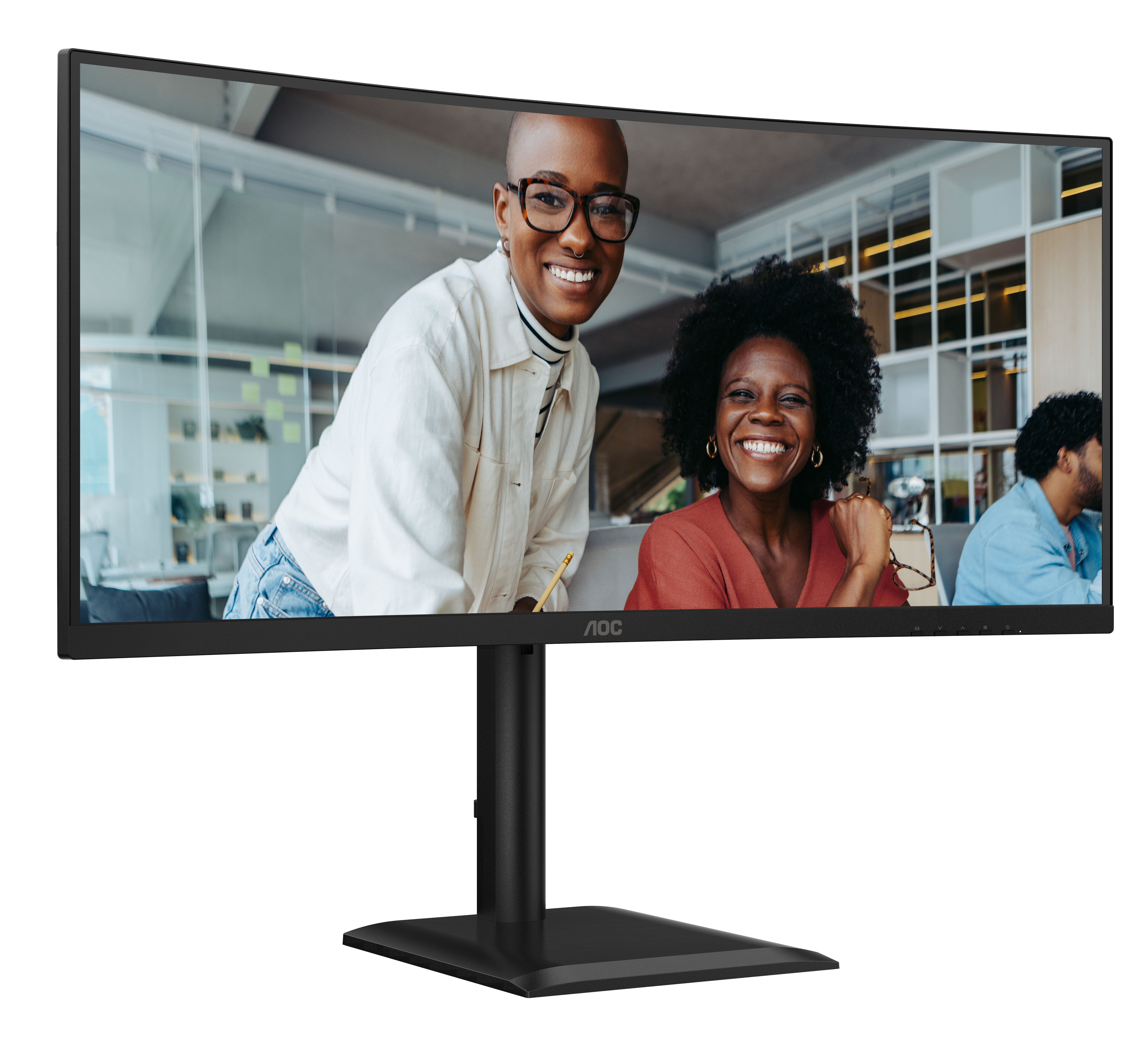 AOC CU34E4CV Curved-Monitor 86.36cm (34") UWQHD, VA, 4ms, HDMI, Displayport, USB